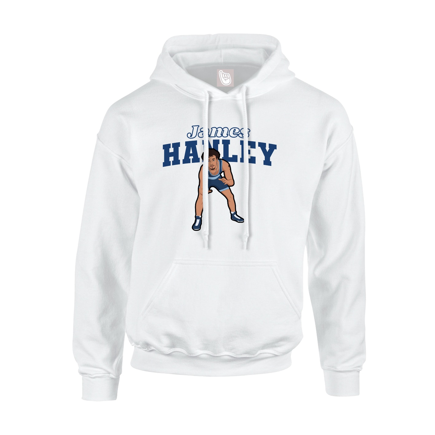 Hoodie — Name Arch in White