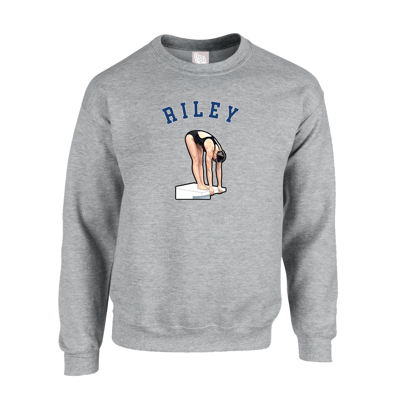 Fleece Crew — Shirsey Arch in Grey