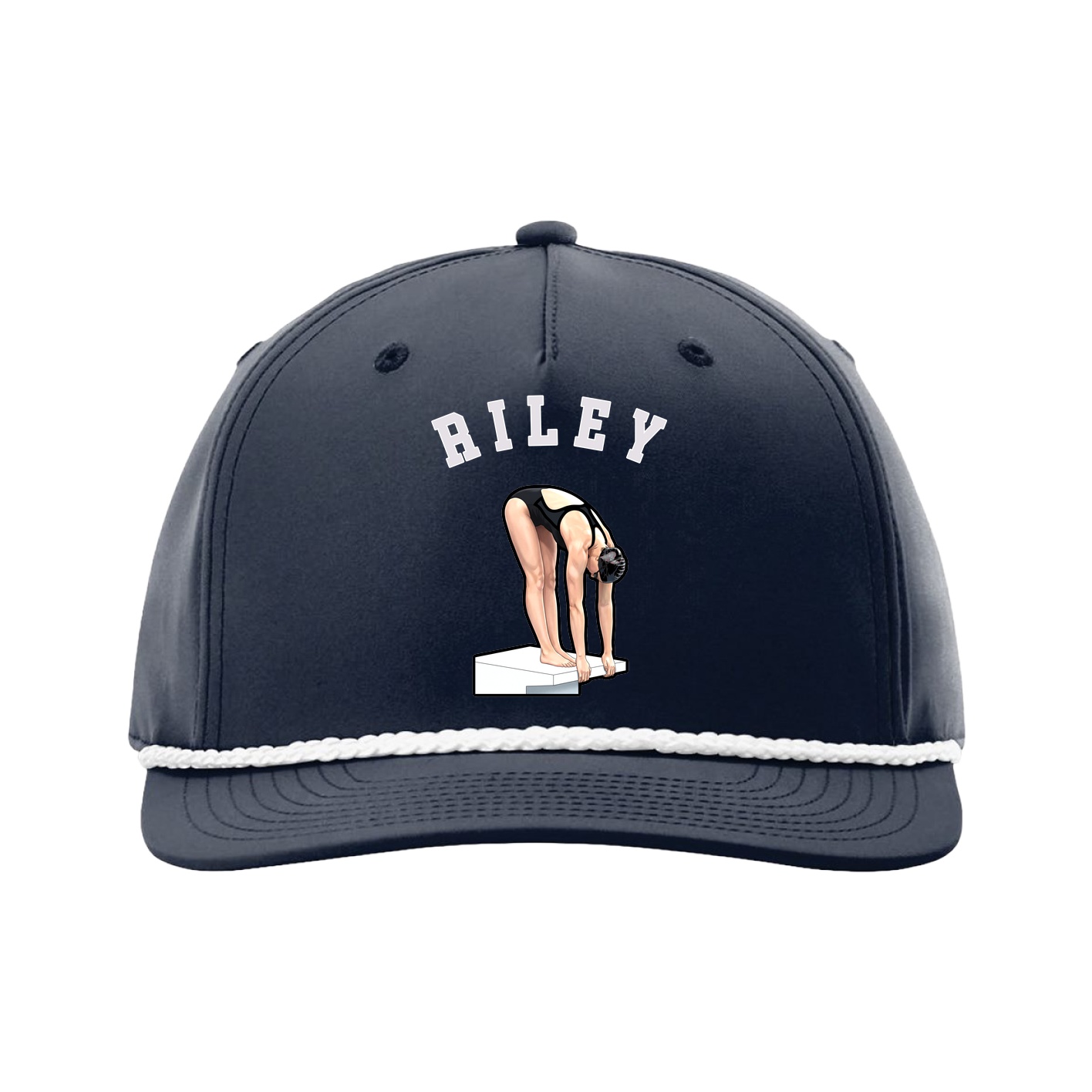 Five-Panel Classic Rope Cap — Shirsey Arch in Navy