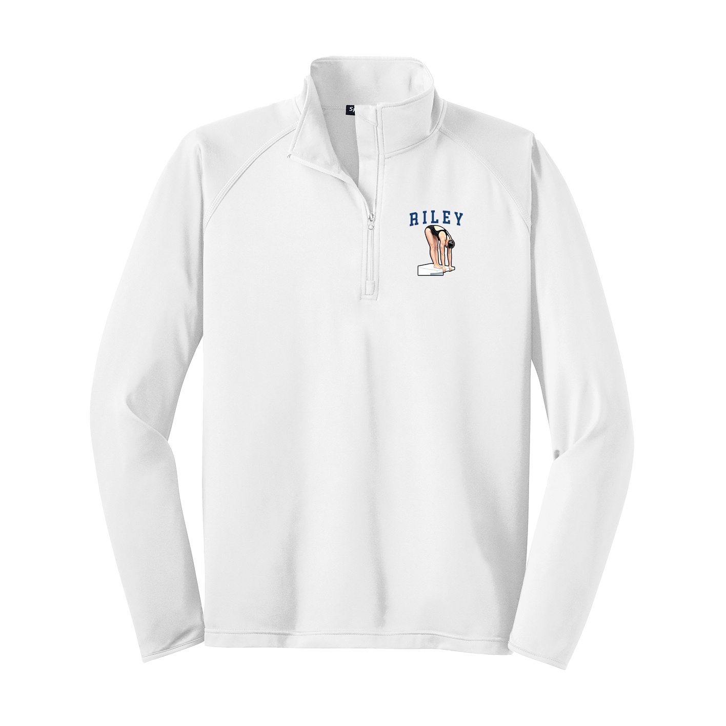 Q-Zip Pullover — Shirsey in White