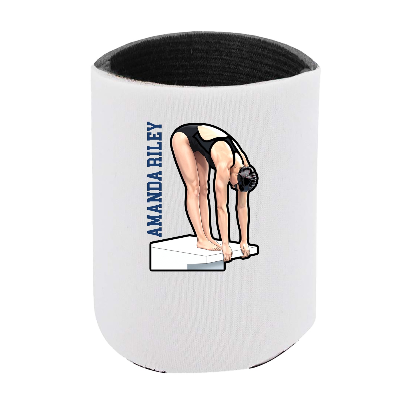 Can Holder — Name Vertical in White
