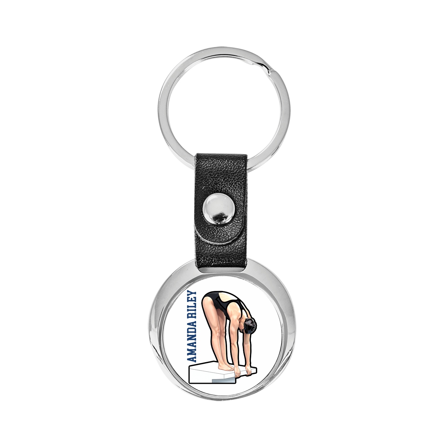 Key Chain — Name Vertical in Classic