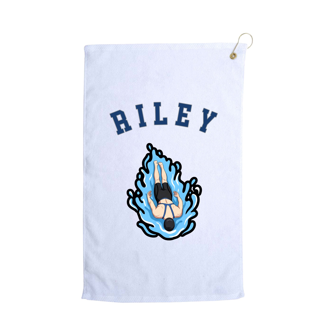 Golf Towel — Shirsey Arch in White