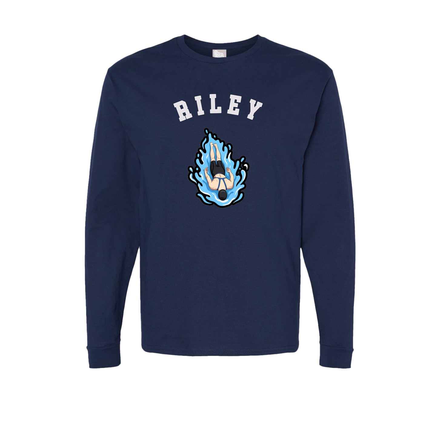 Long Sleeve Tee — Shirsey Arch in Navy