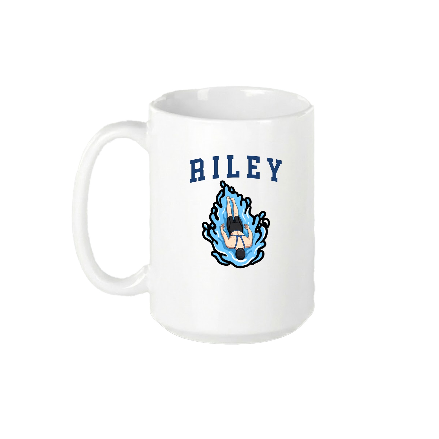 15oz Coffee Mug — Shirsey in White