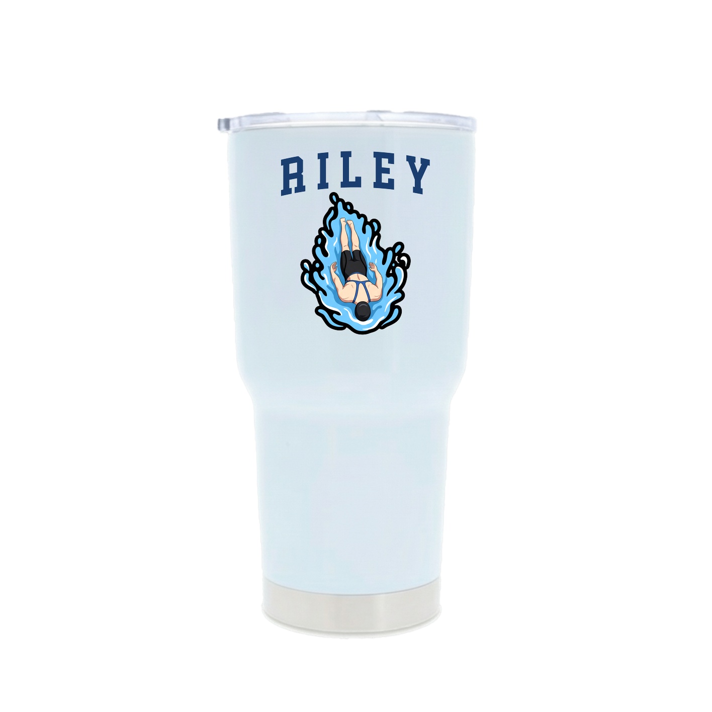 30oz Stainless Steel Tumbler — Shirsey in White