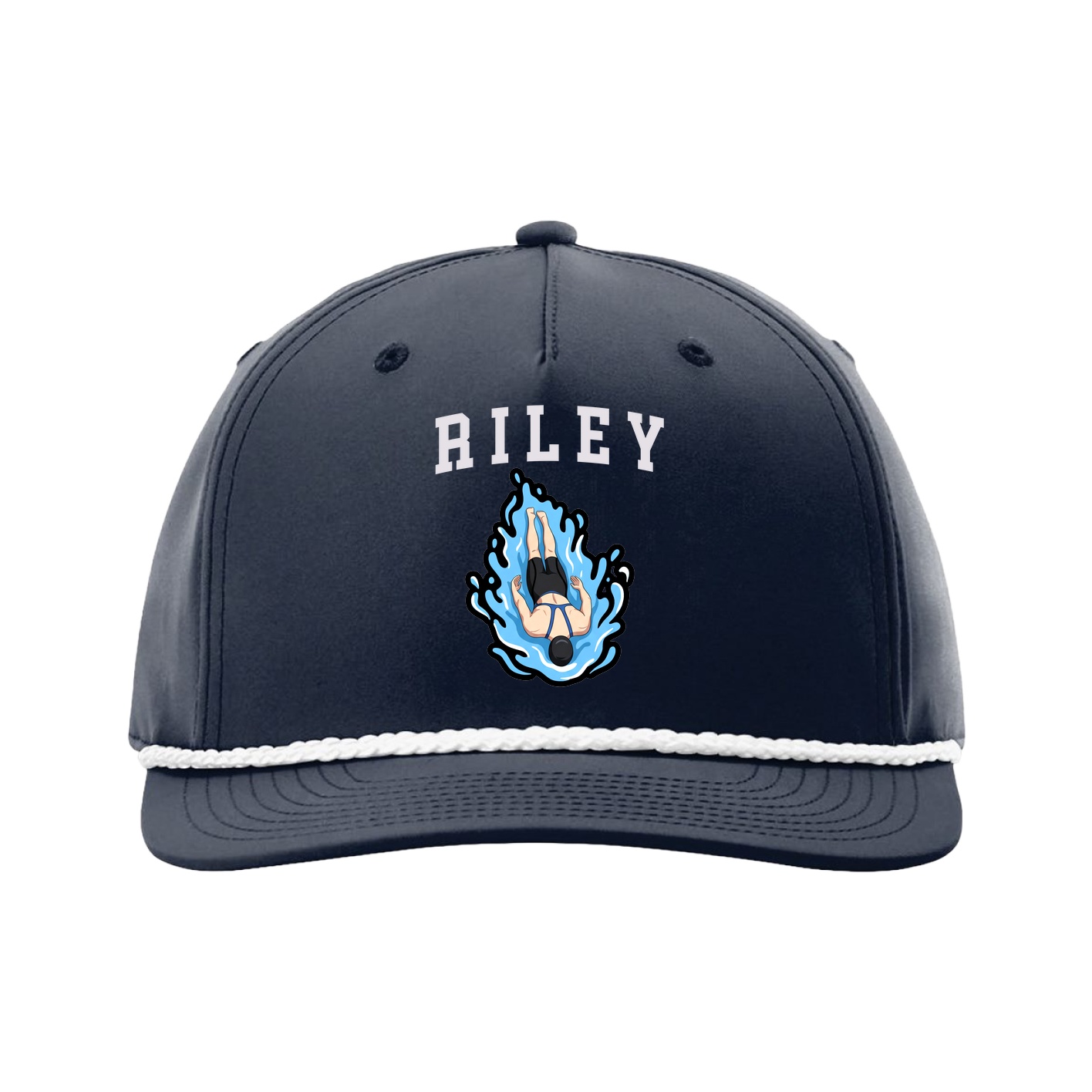 Five-Panel Classic Rope Cap — Shirsey in Navy