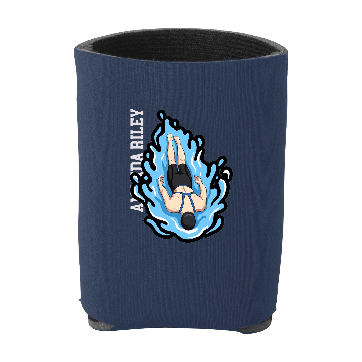 Can Holder — Name Vertical in Navy