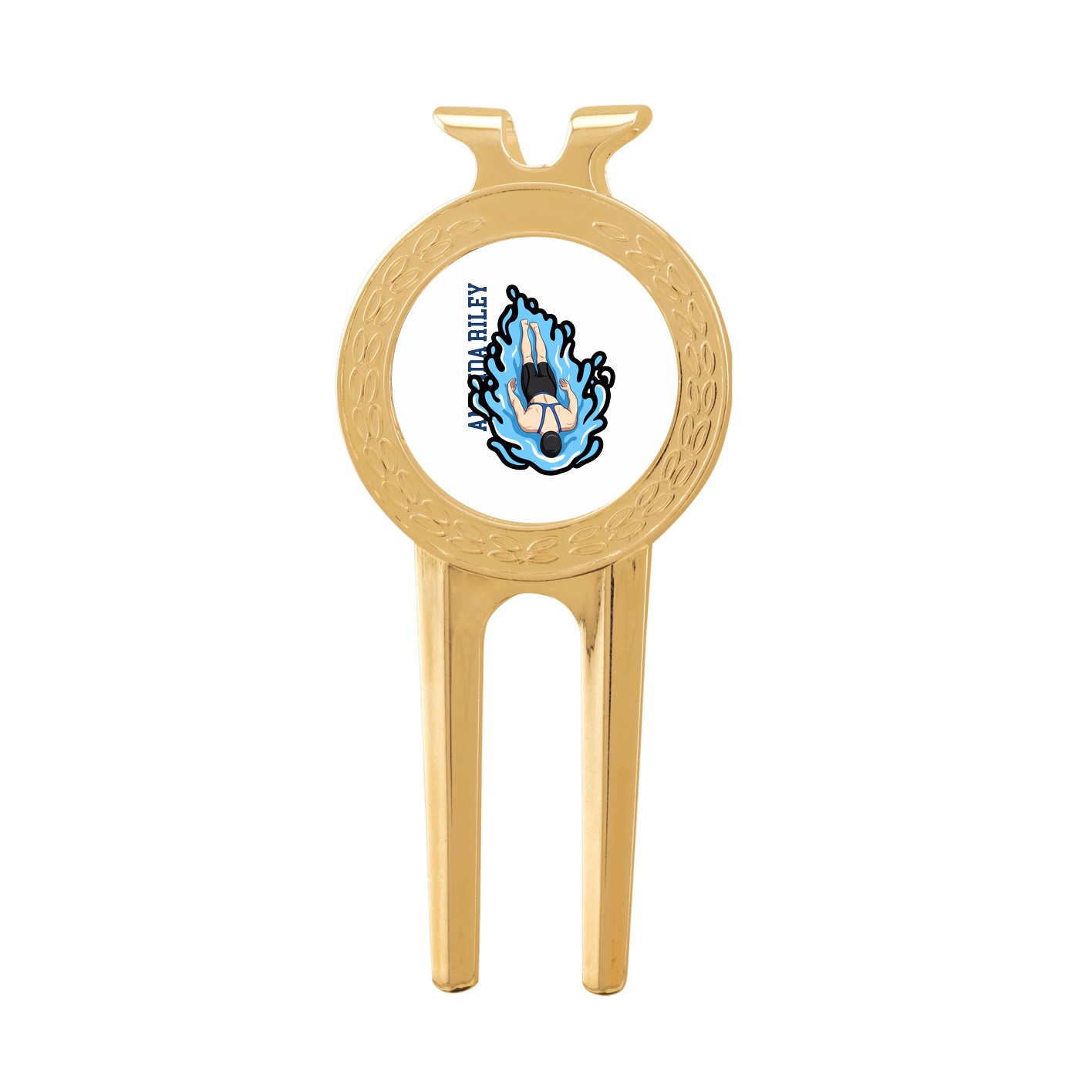 Divot Tool with Ball Marker — Name Vertical in Classic