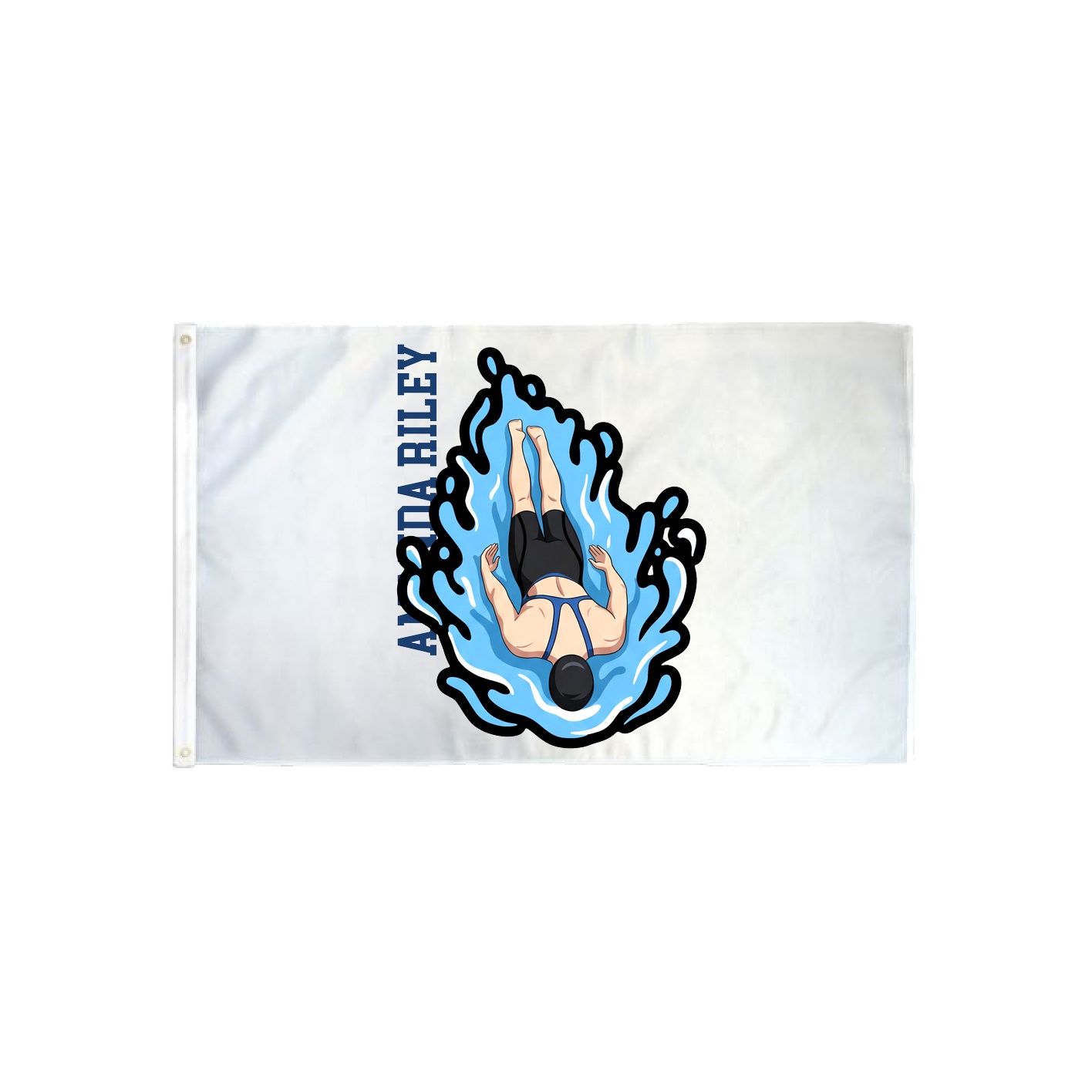 3x5 Flag — Name Vertical in Classic