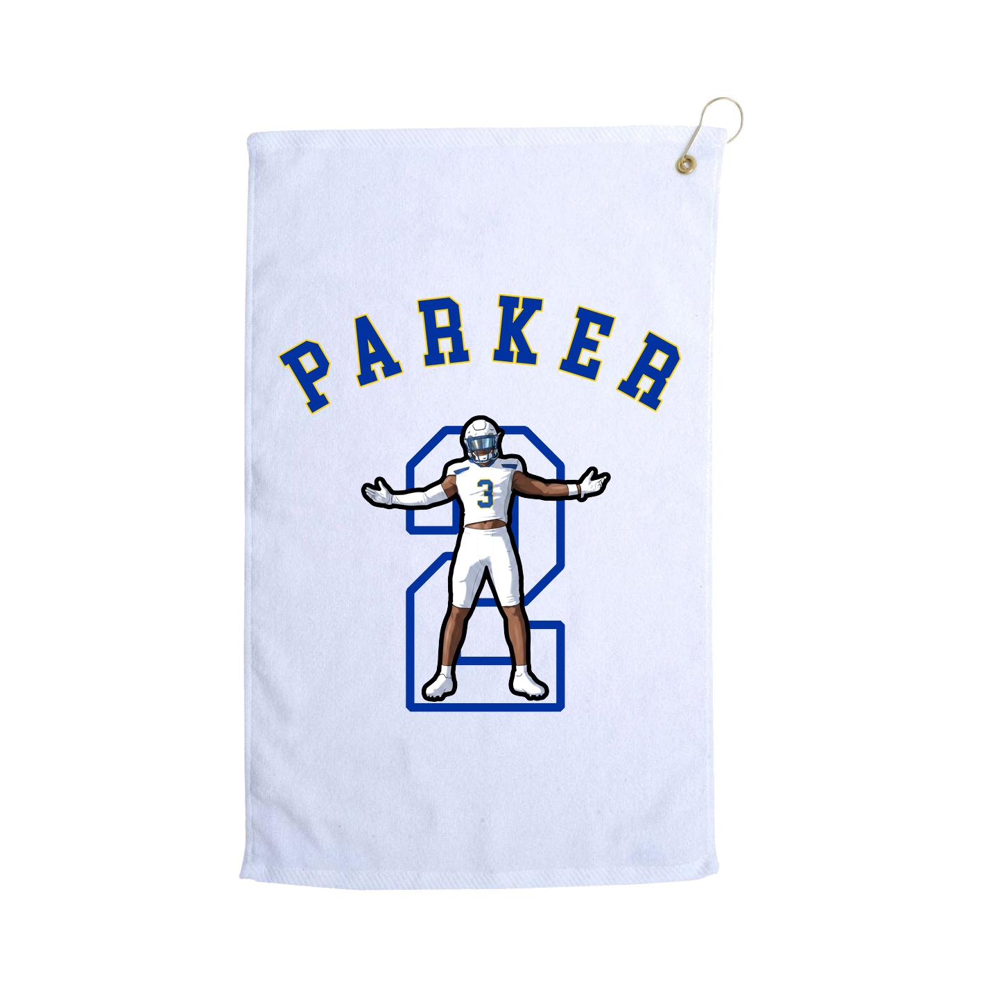 Golf Towel — Shirsey Arch in White
