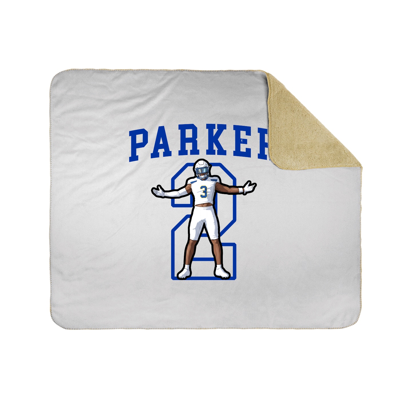 Throw Blanket — Shirsey in White