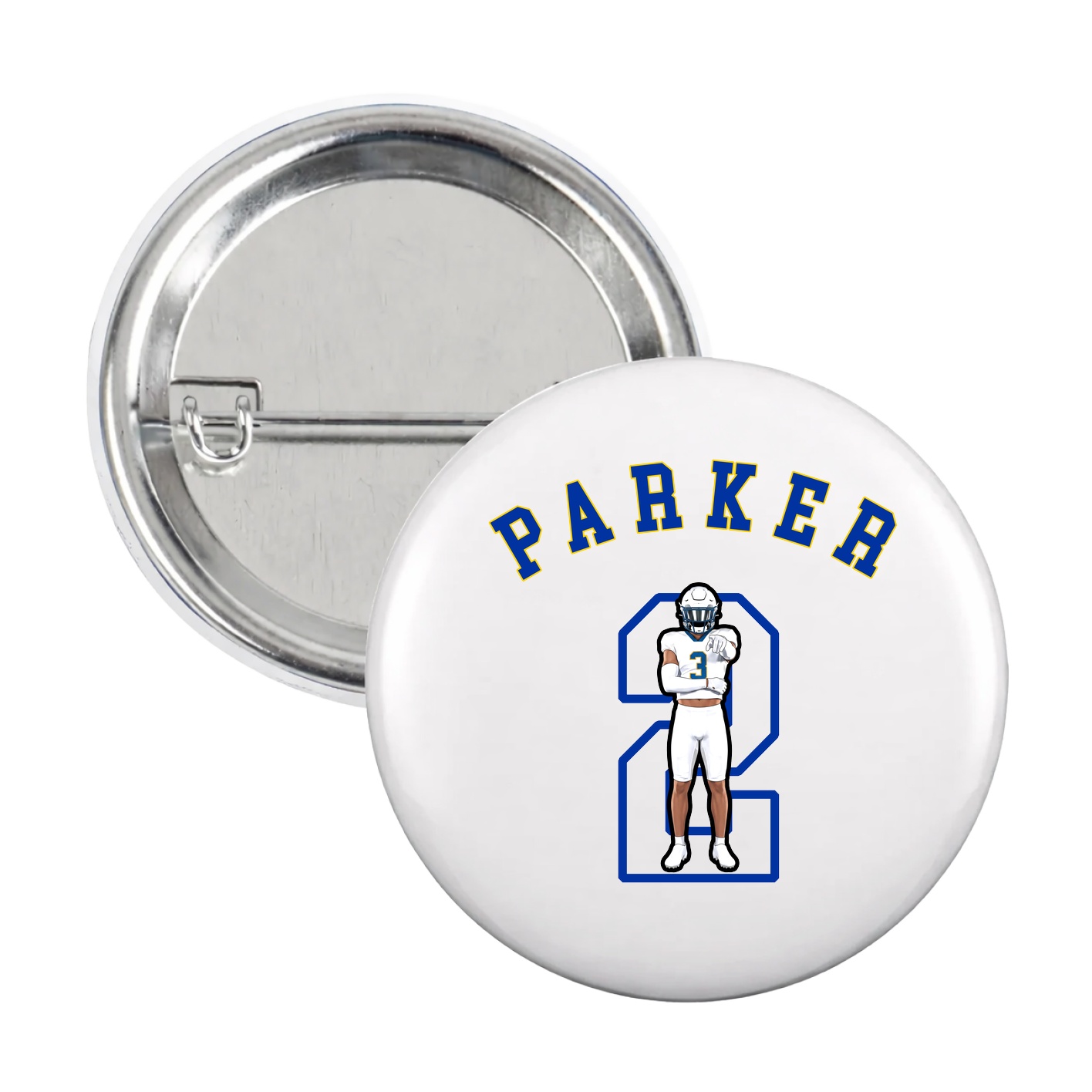Game Day Button — Shirsey Arch in White