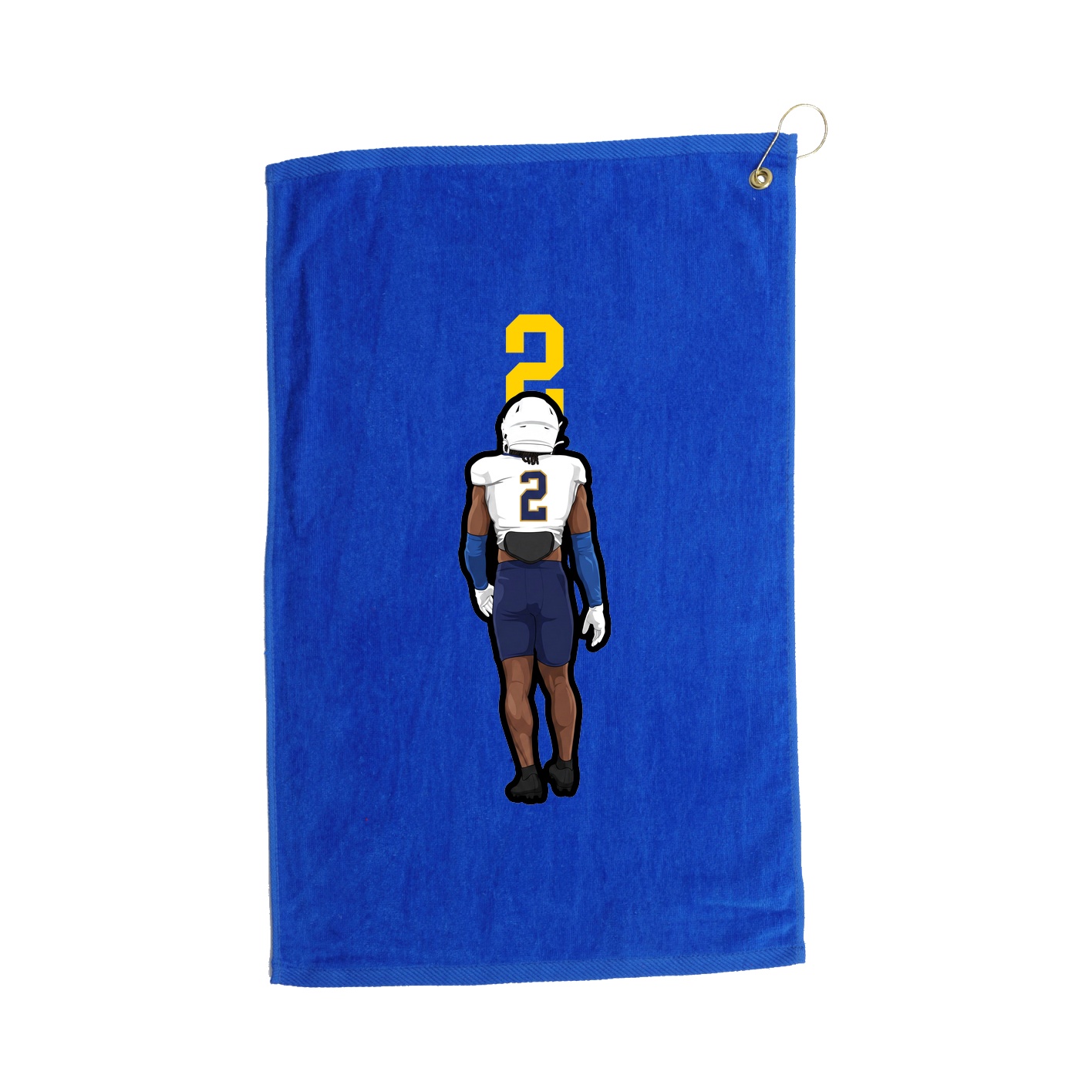 Golf Towel — Number Top in Royal