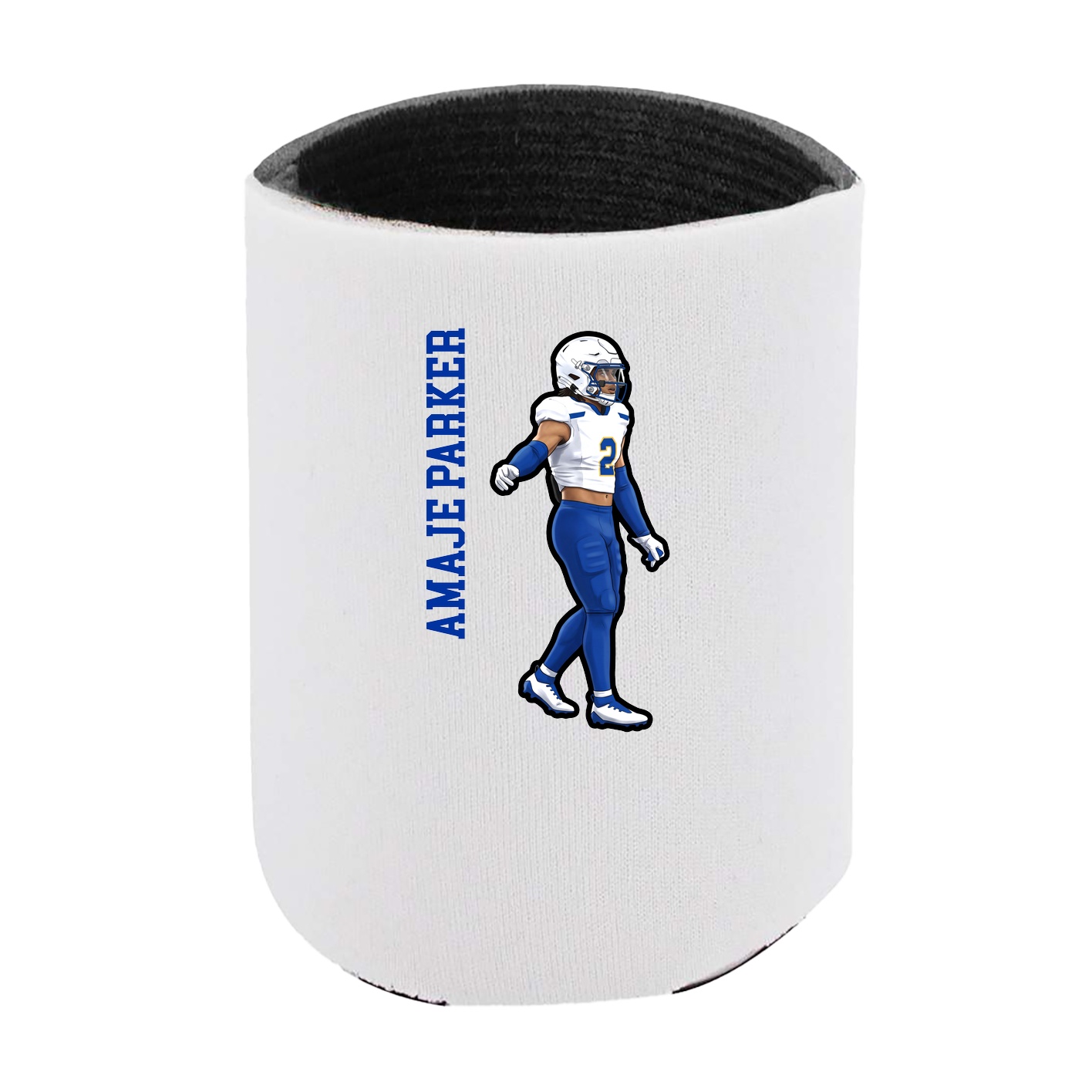 Can Holder — Name Vertical in White