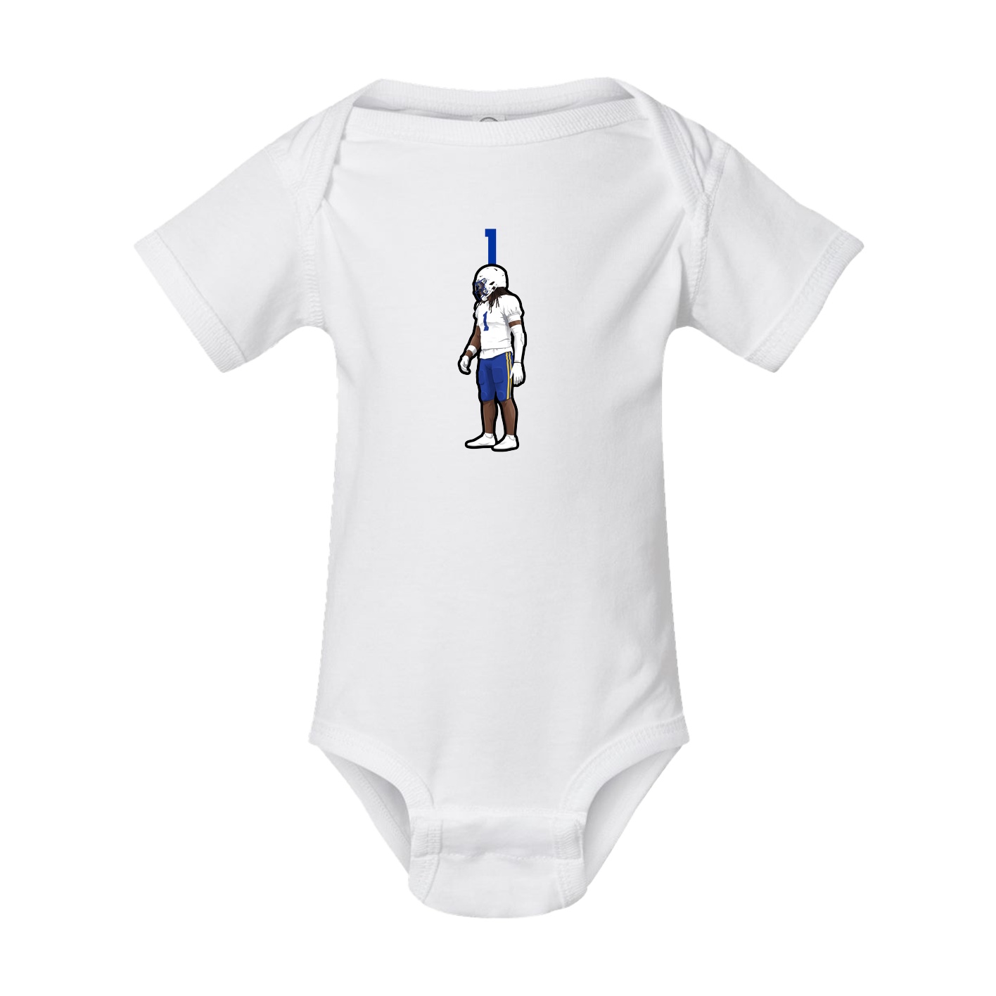 Baby Onesie — Number Top in White