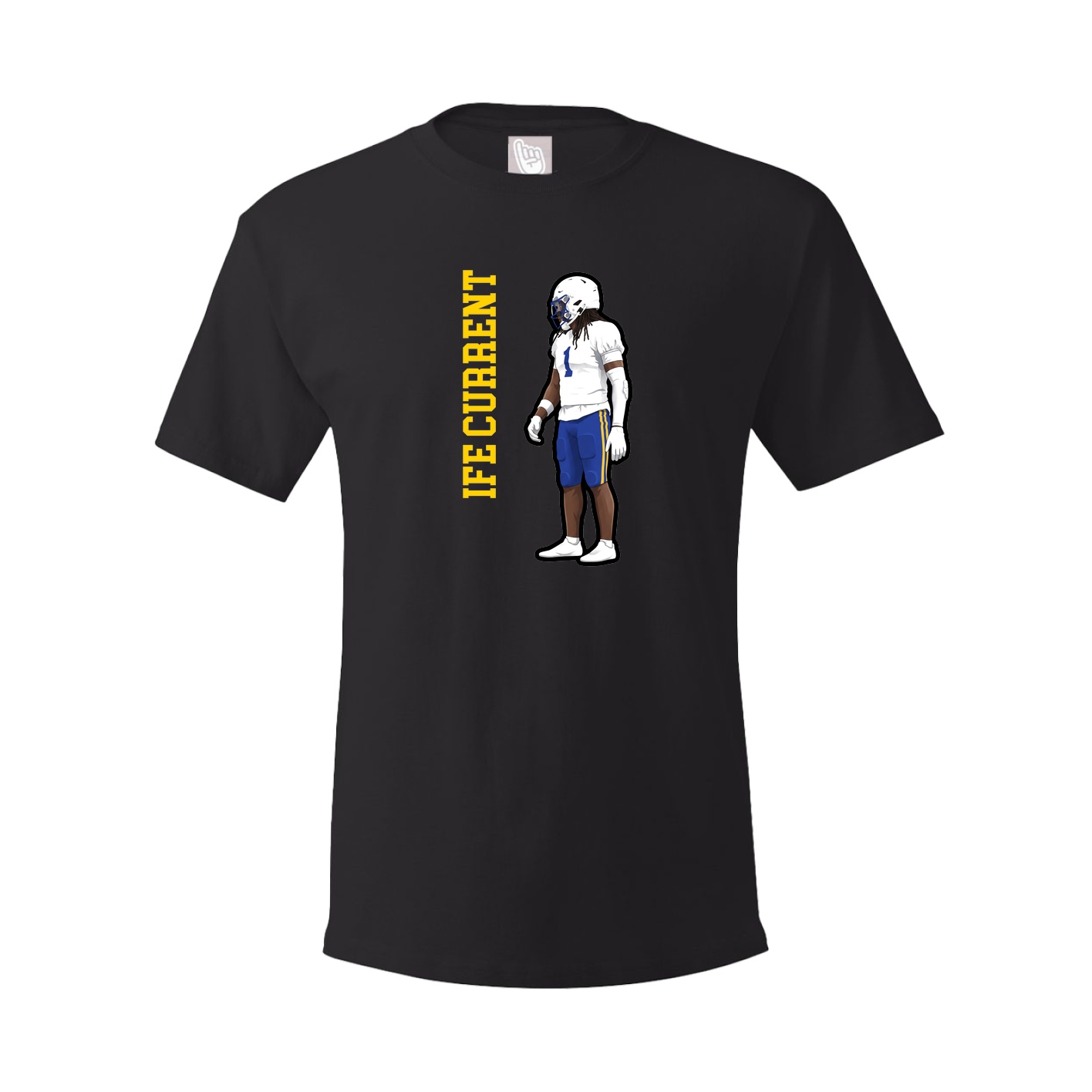 Youth Tee — Name Vertical in Black