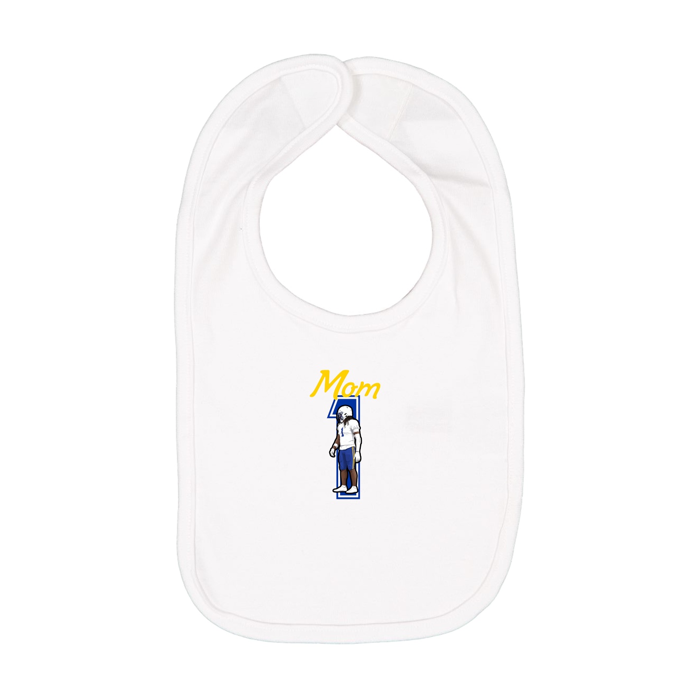 Infant Bib — Mothers Day Shirsey in White