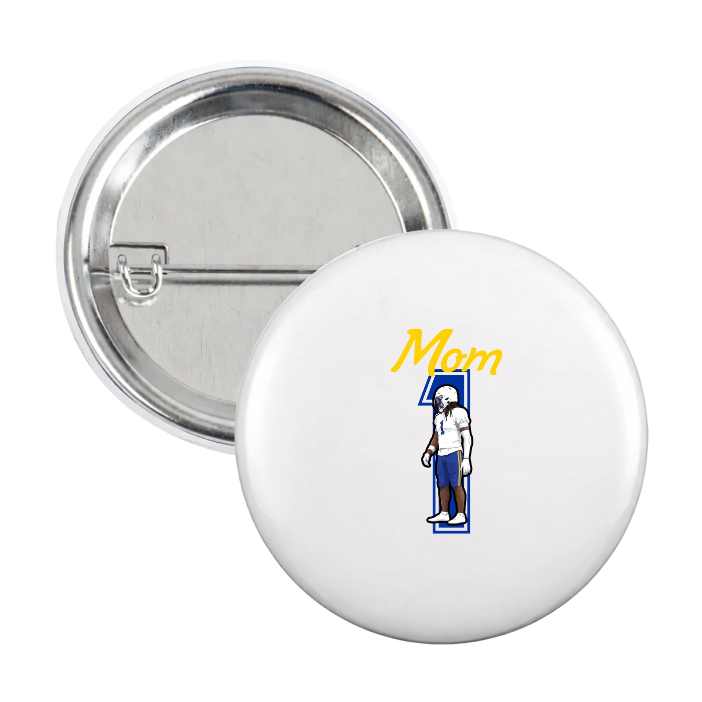Game Day Button — Mothers Day Shirsey in White