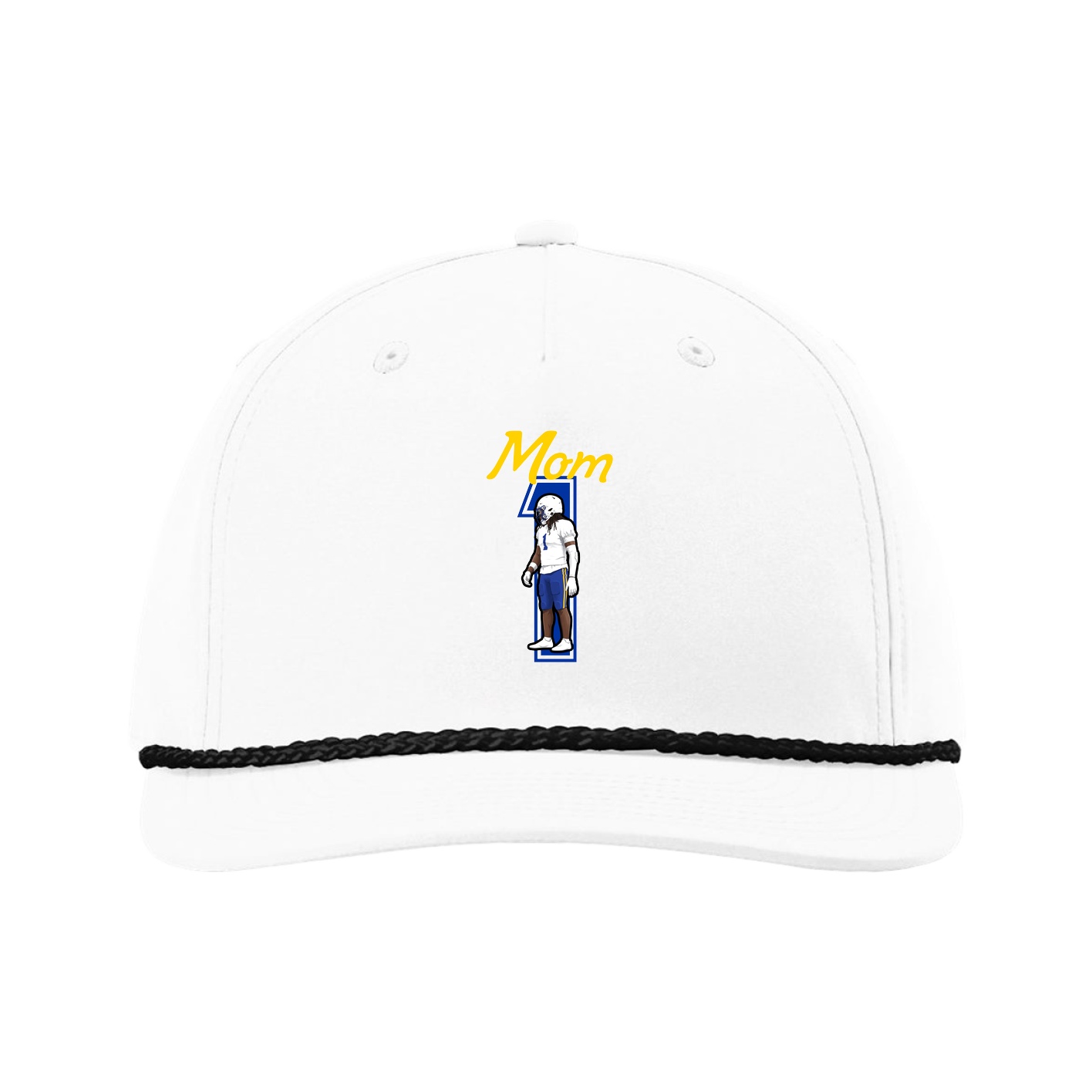 Five-Panel Classic Rope Cap — Mothers Day Shirsey in White