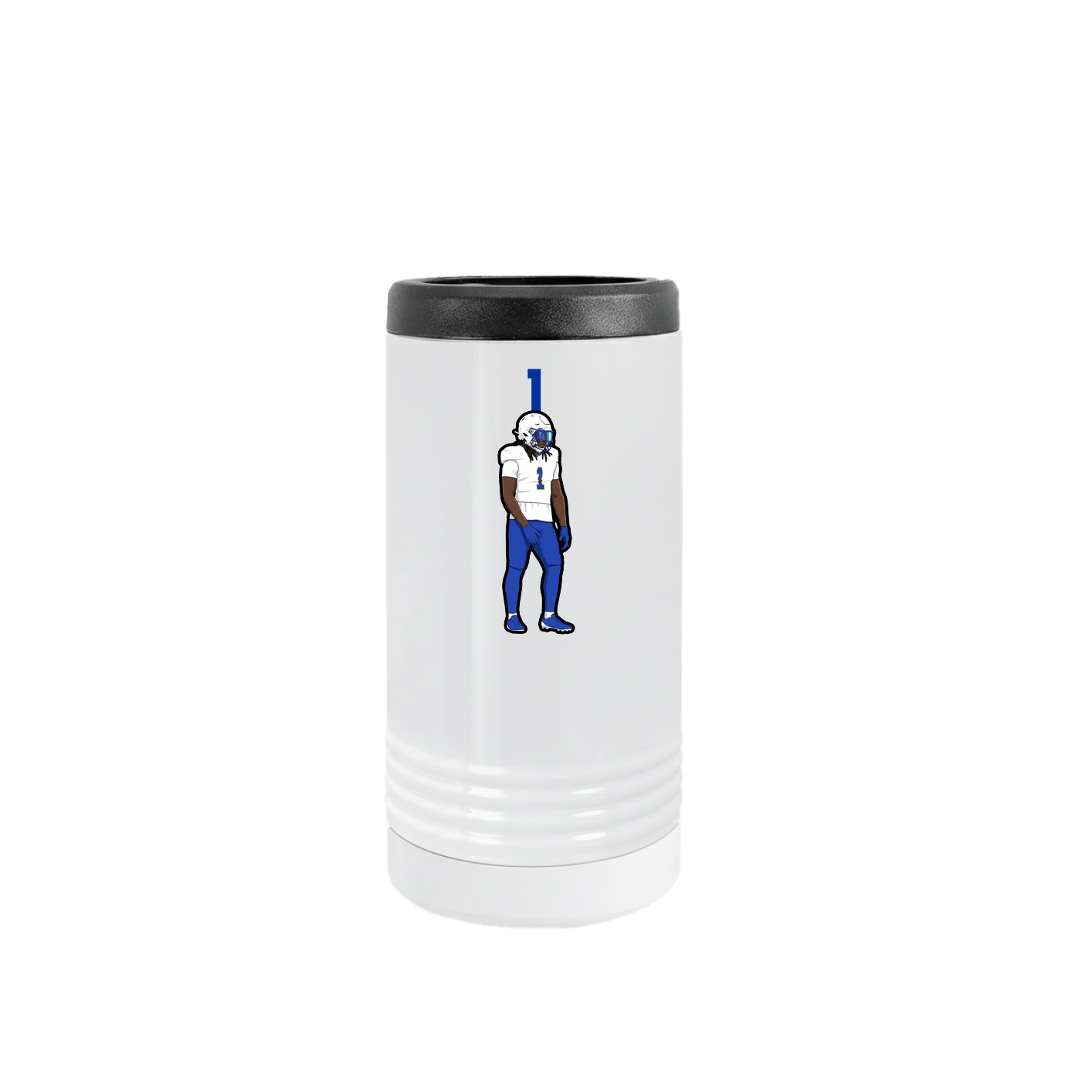 Slim Beverage Holder — Number Top in White