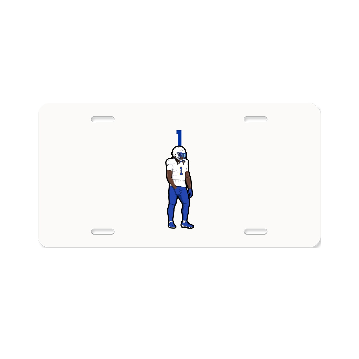 License Plate — Number Top in Classic