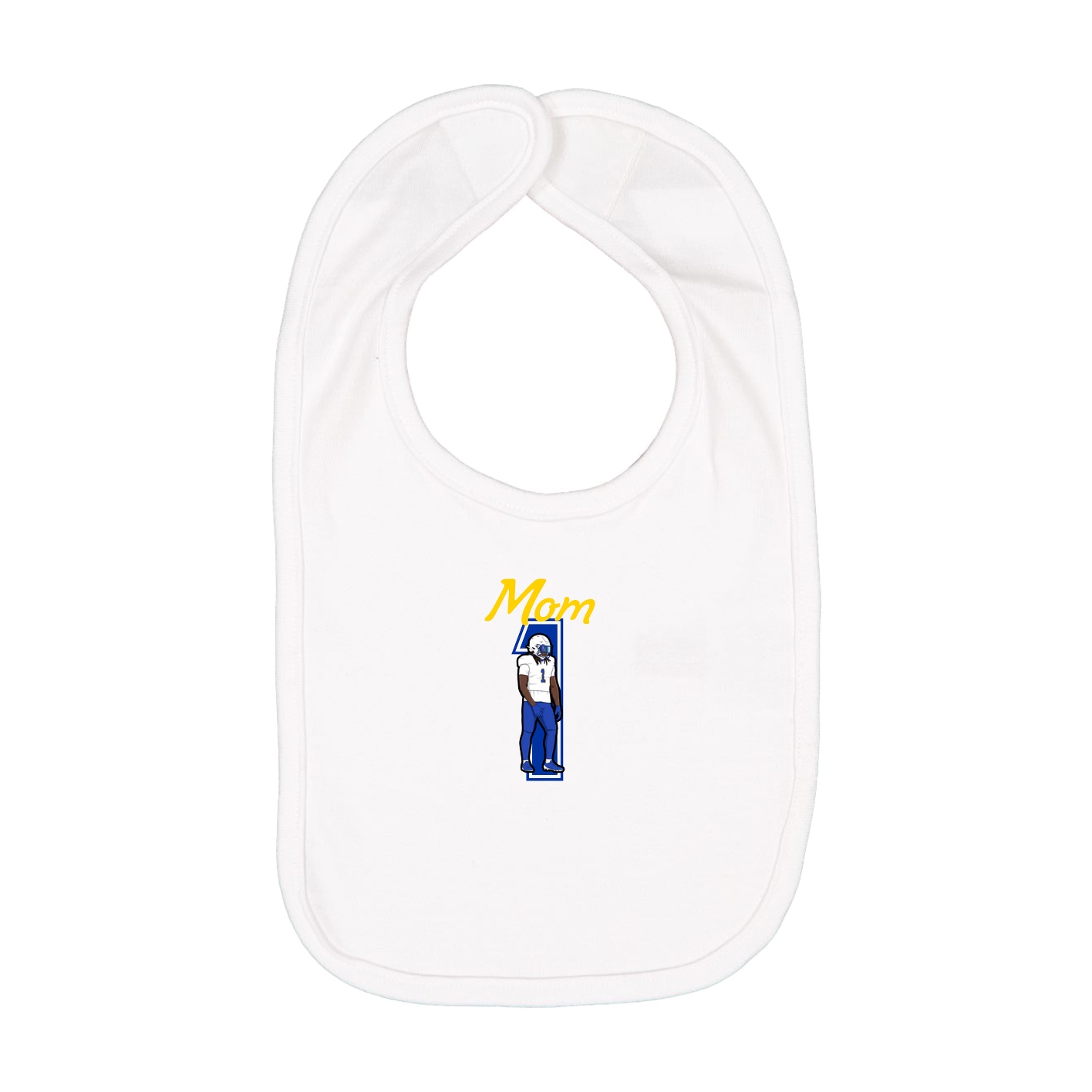 Infant Bib — Mothers Day Shirsey in White
