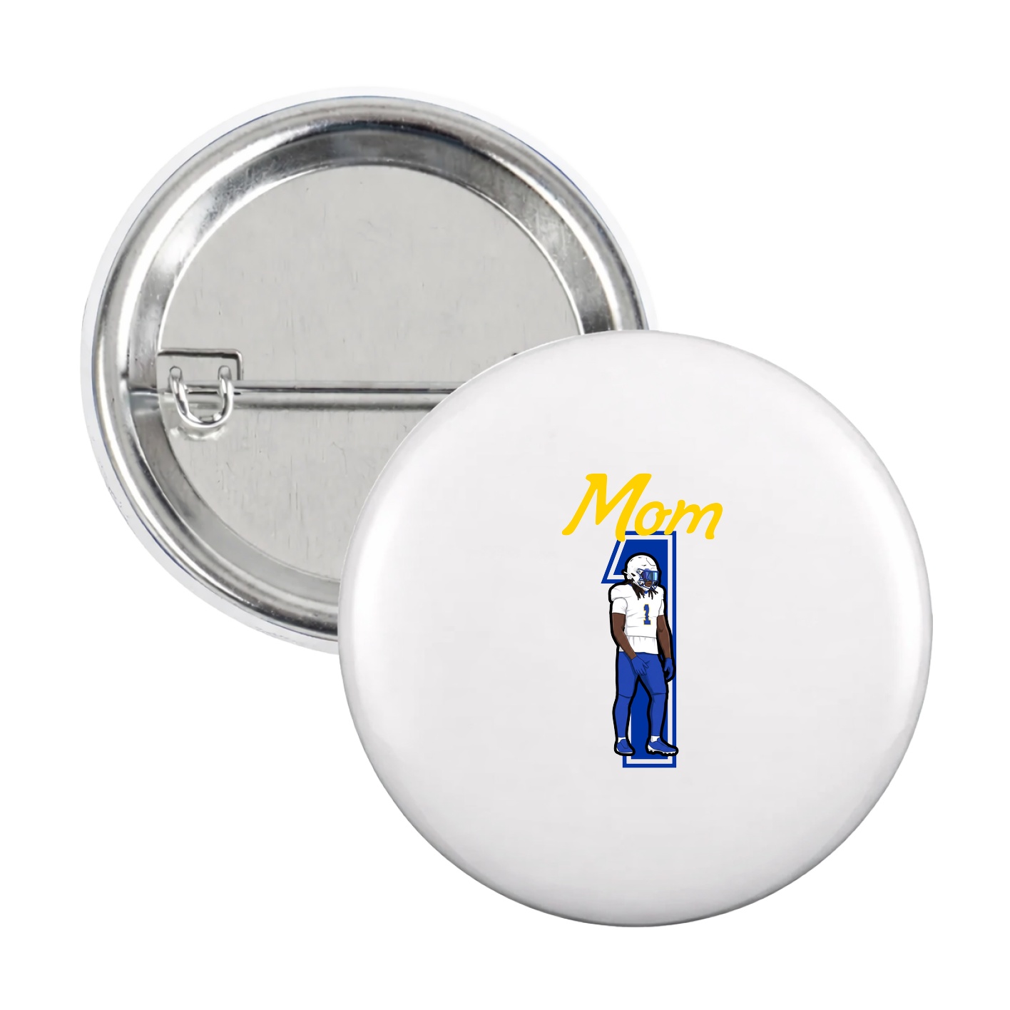 Game Day Button — Mothers Day Shirsey in White