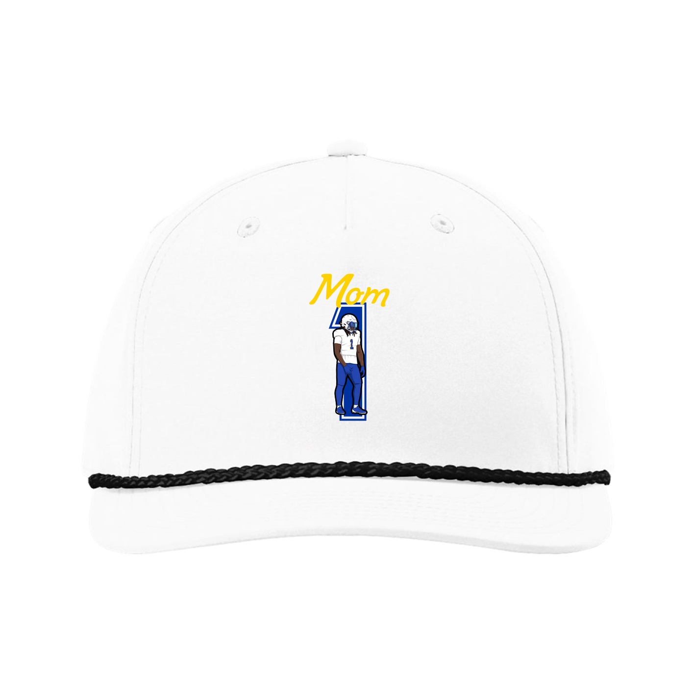 Five-Panel Classic Rope Cap — Mothers Day Shirsey in White