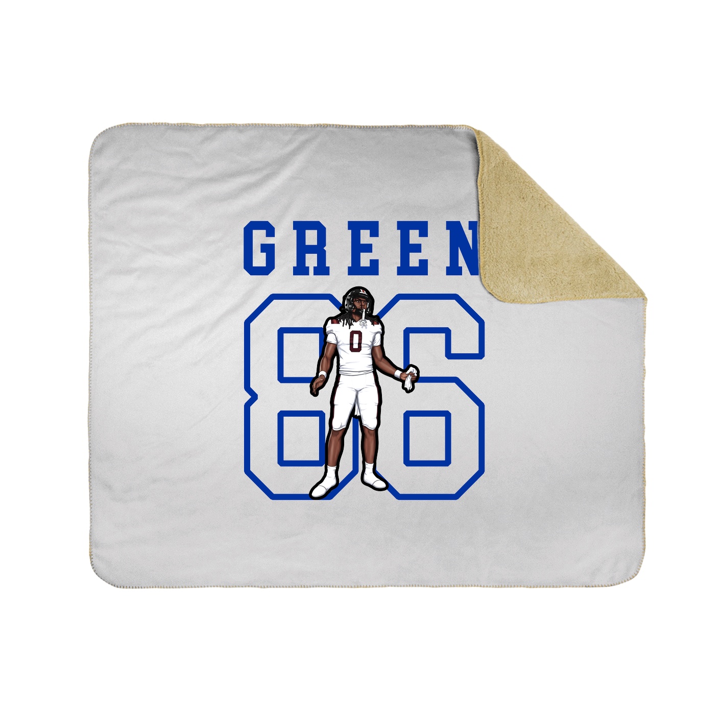 Throw Blanket — Shirsey in White