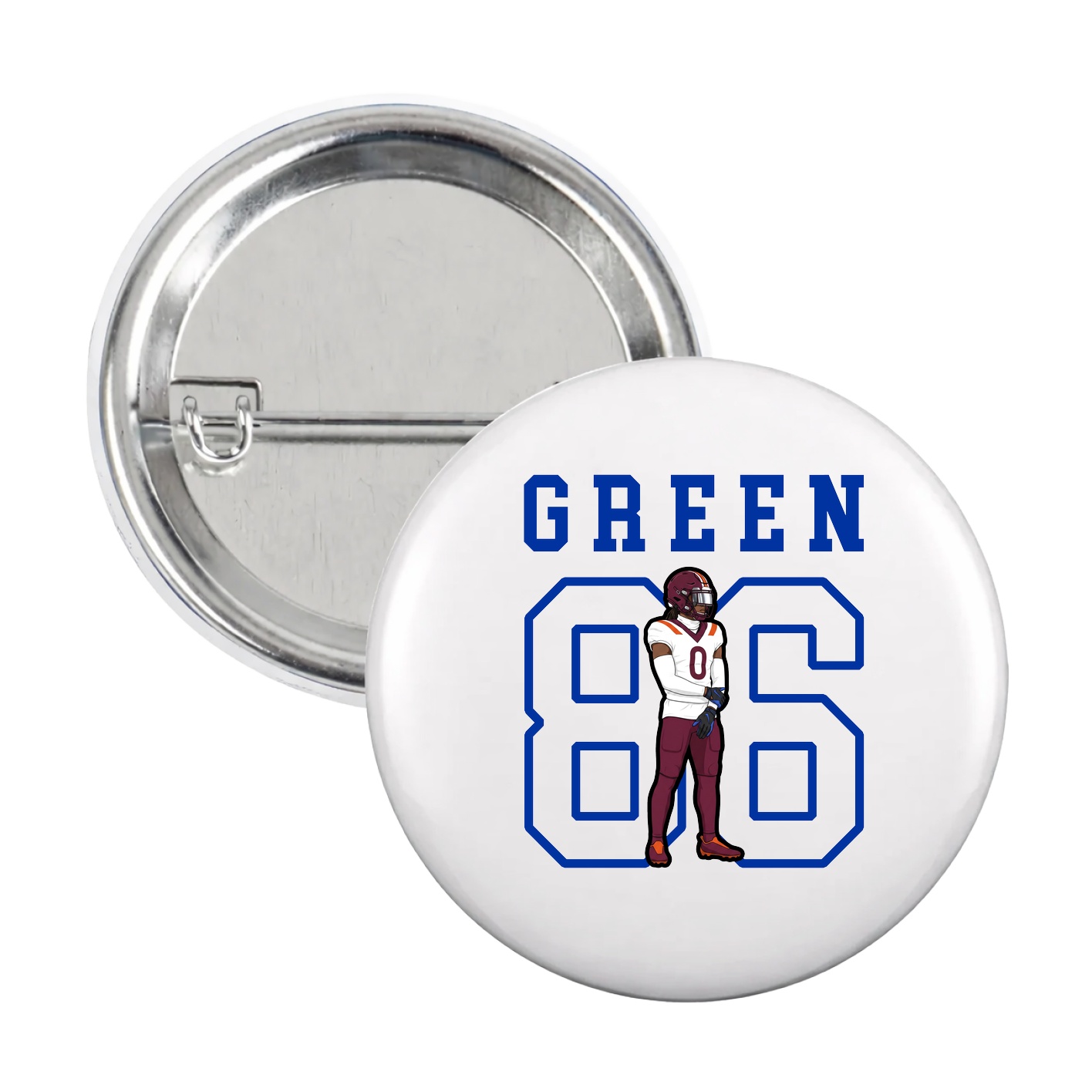 Game Day Button — Shirsey in White