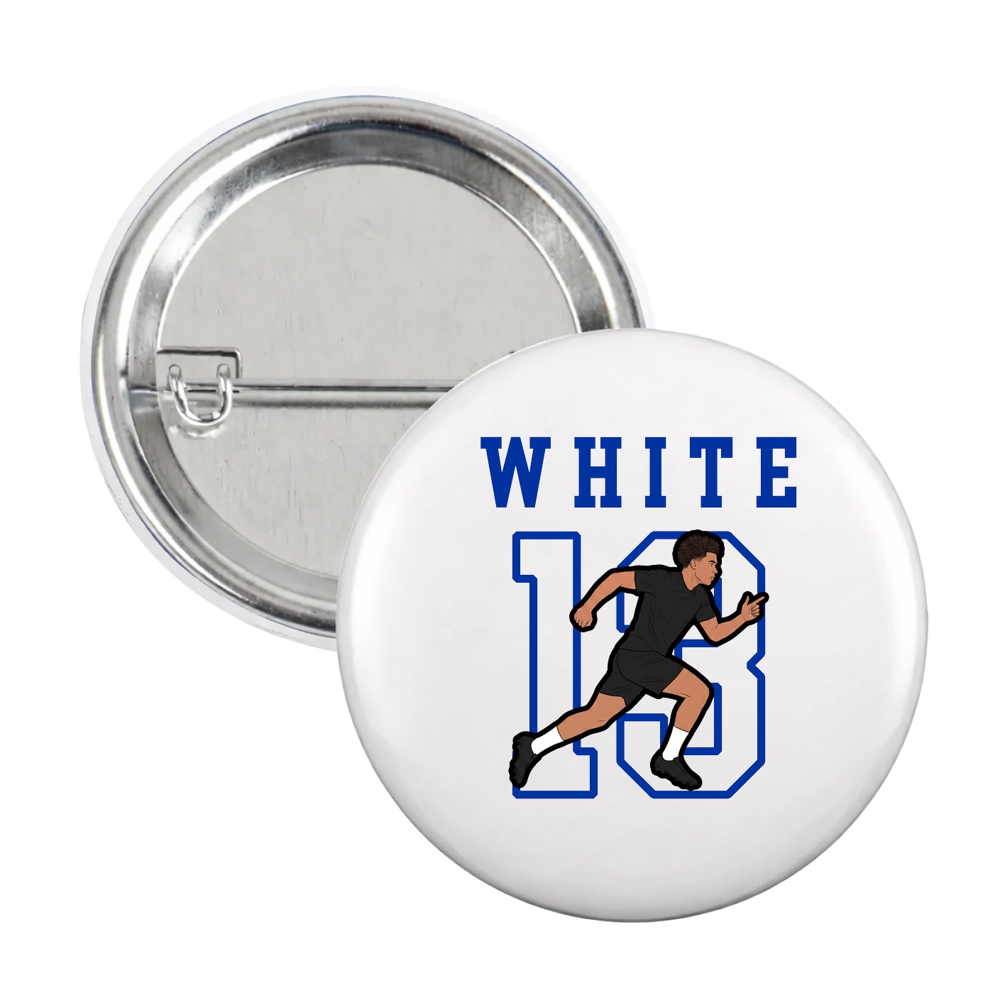 Game Day Button — Shirsey in White