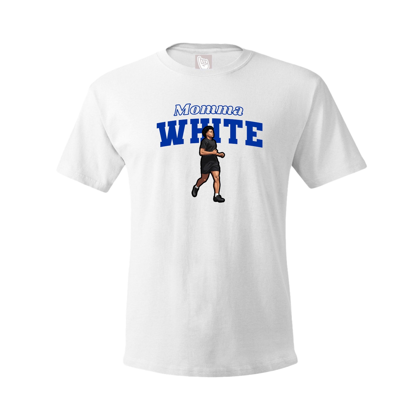 Youth Tee — Mothers Day Block in White