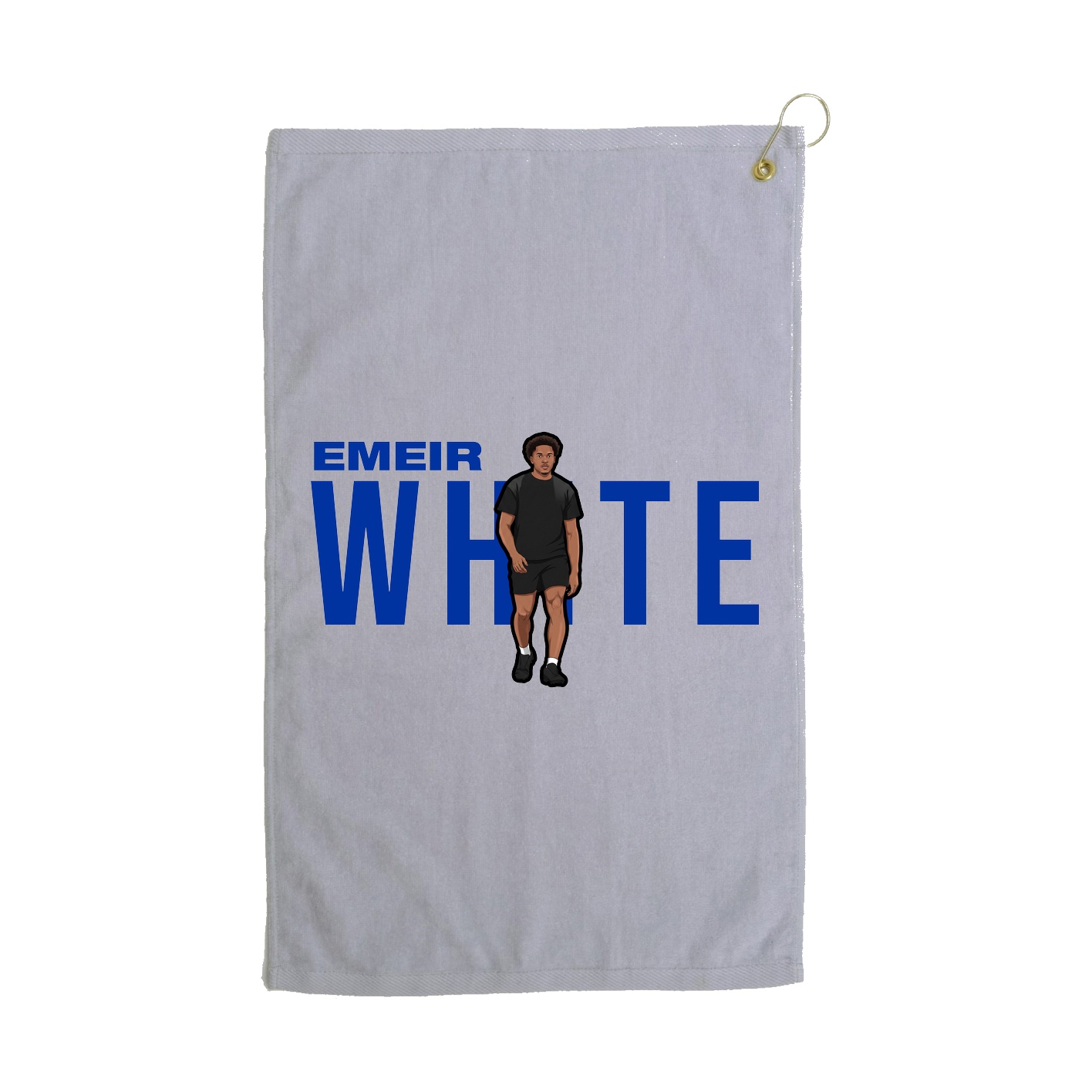 Golf Towel — Player Name in Grey