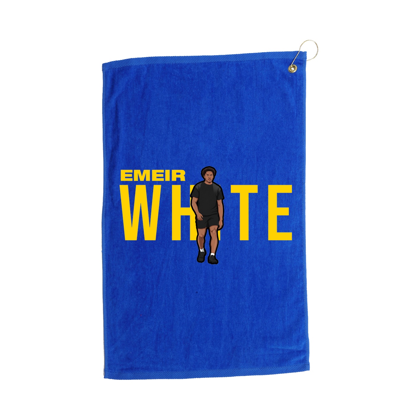 Golf Towel — Player Name in Royal