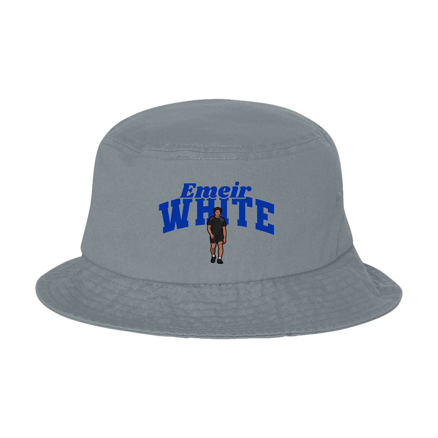 Bucket Cap — Signature Arch in Grey