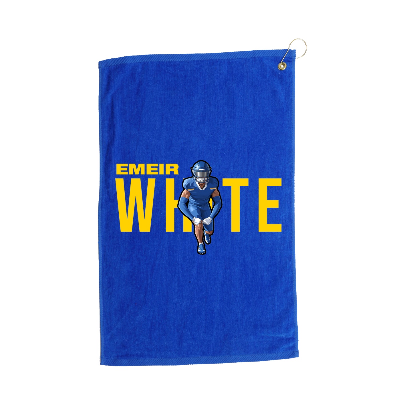 Golf Towel — Player Name in Royal