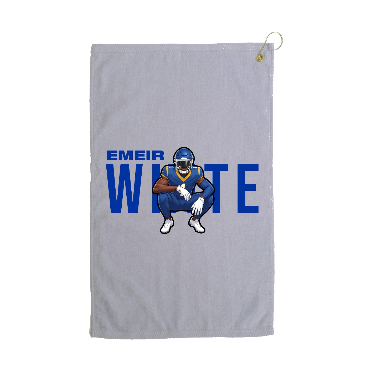 Golf Towel — Player Name in Grey