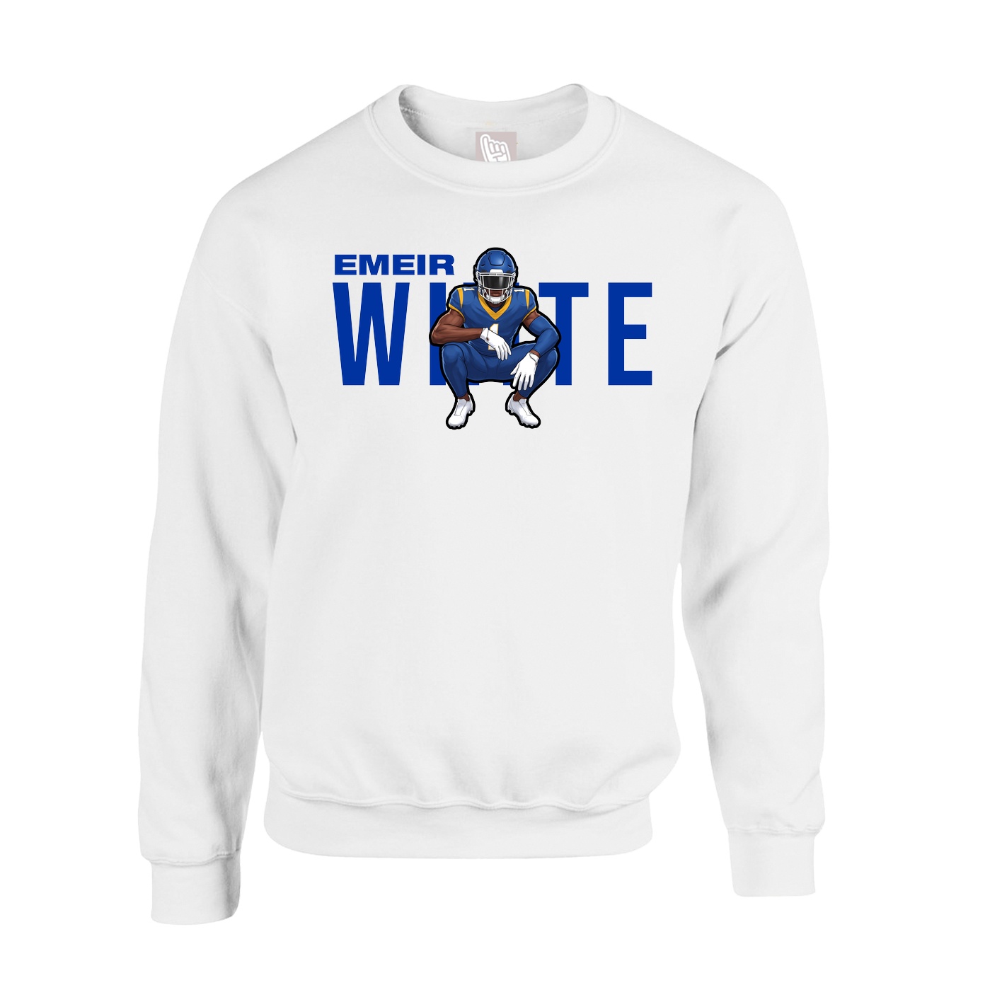 Fleece Crew — Player Name in White