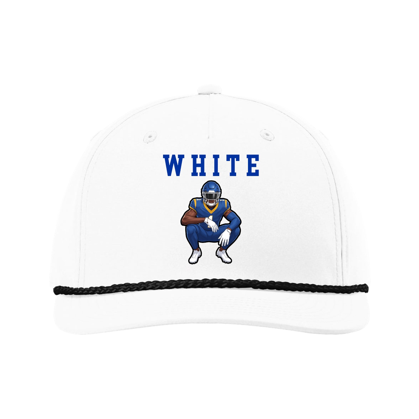Five-Panel Classic Rope Cap — Shirsey in White
