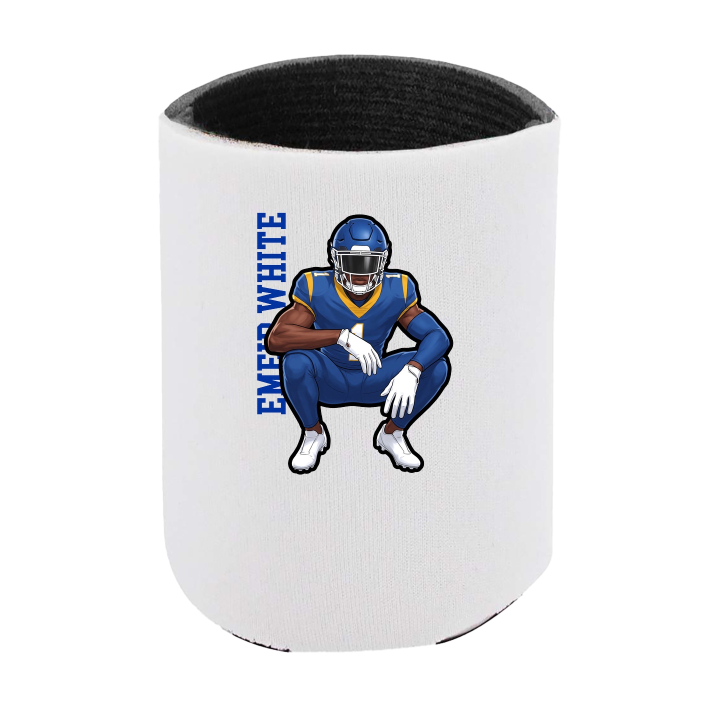 Can Holder — Name Vertical in White