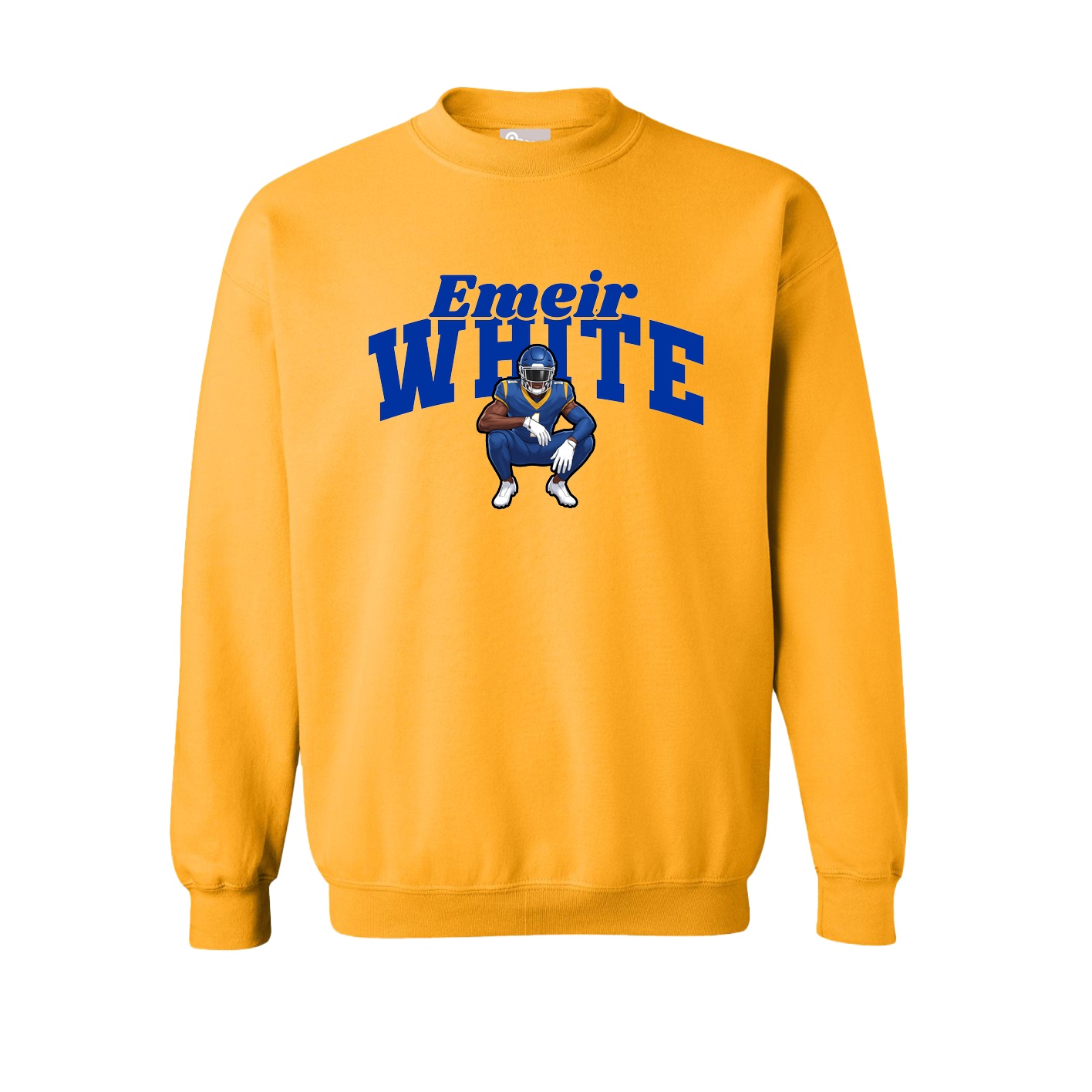 Fleece Crew — Signature Arch in Gold