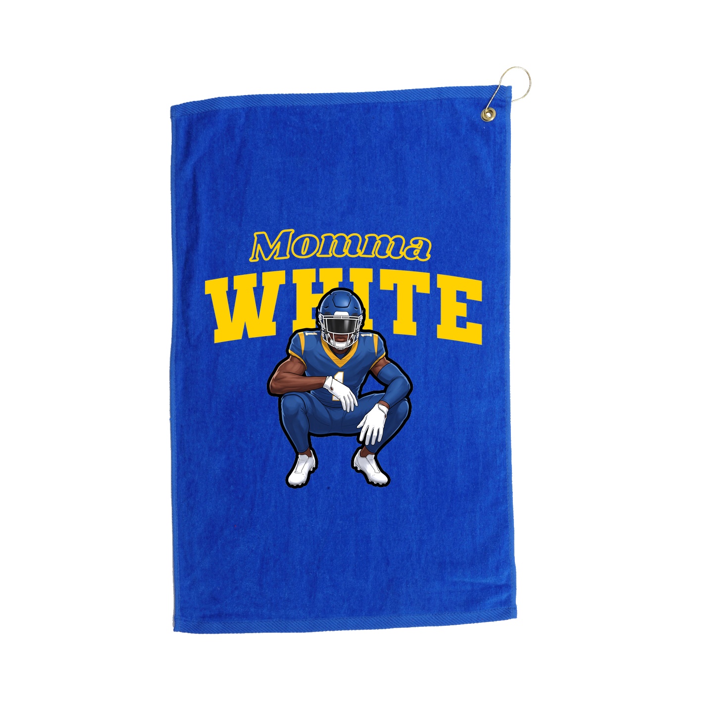 Golf Towel — Mothers Day Block in Royal