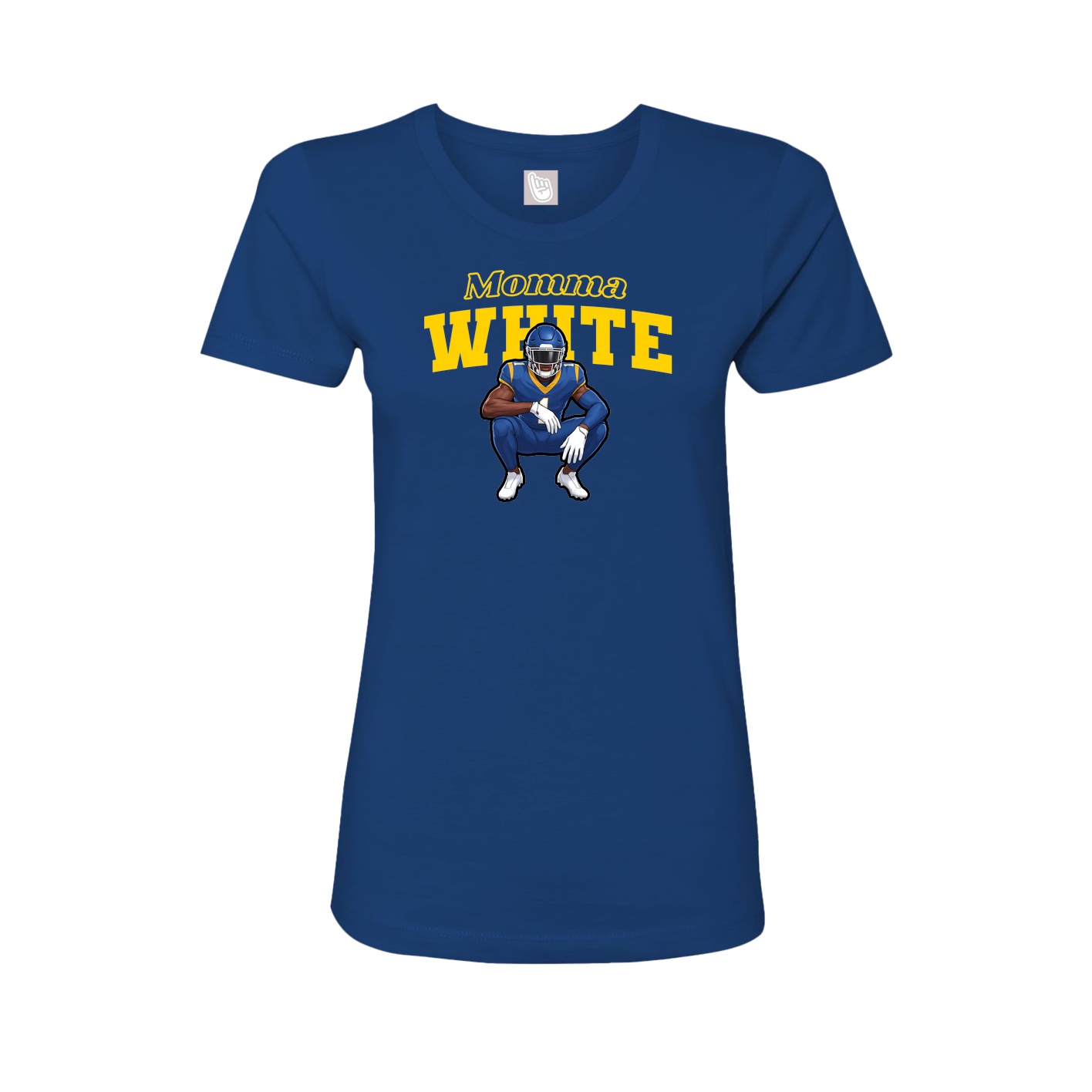 Womens Tee — Mothers Day Block in Royal