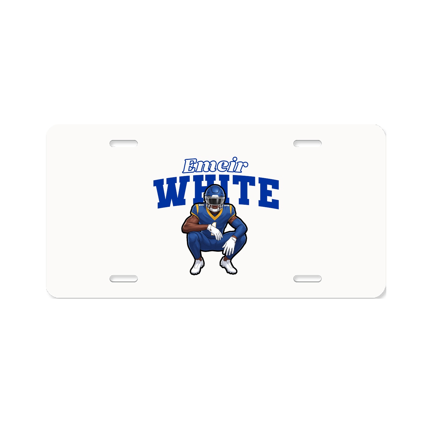 License Plate — Name Arch in Classic