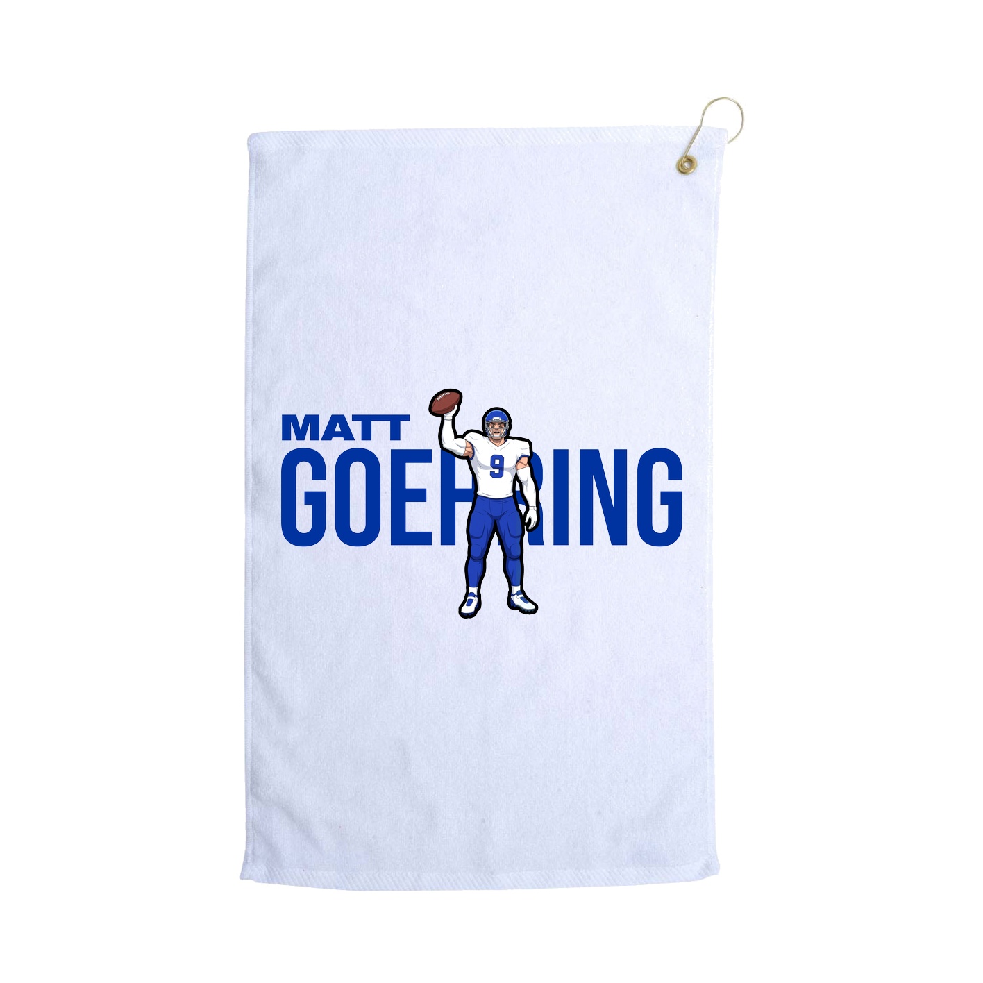 Golf Towel — Player Name in White