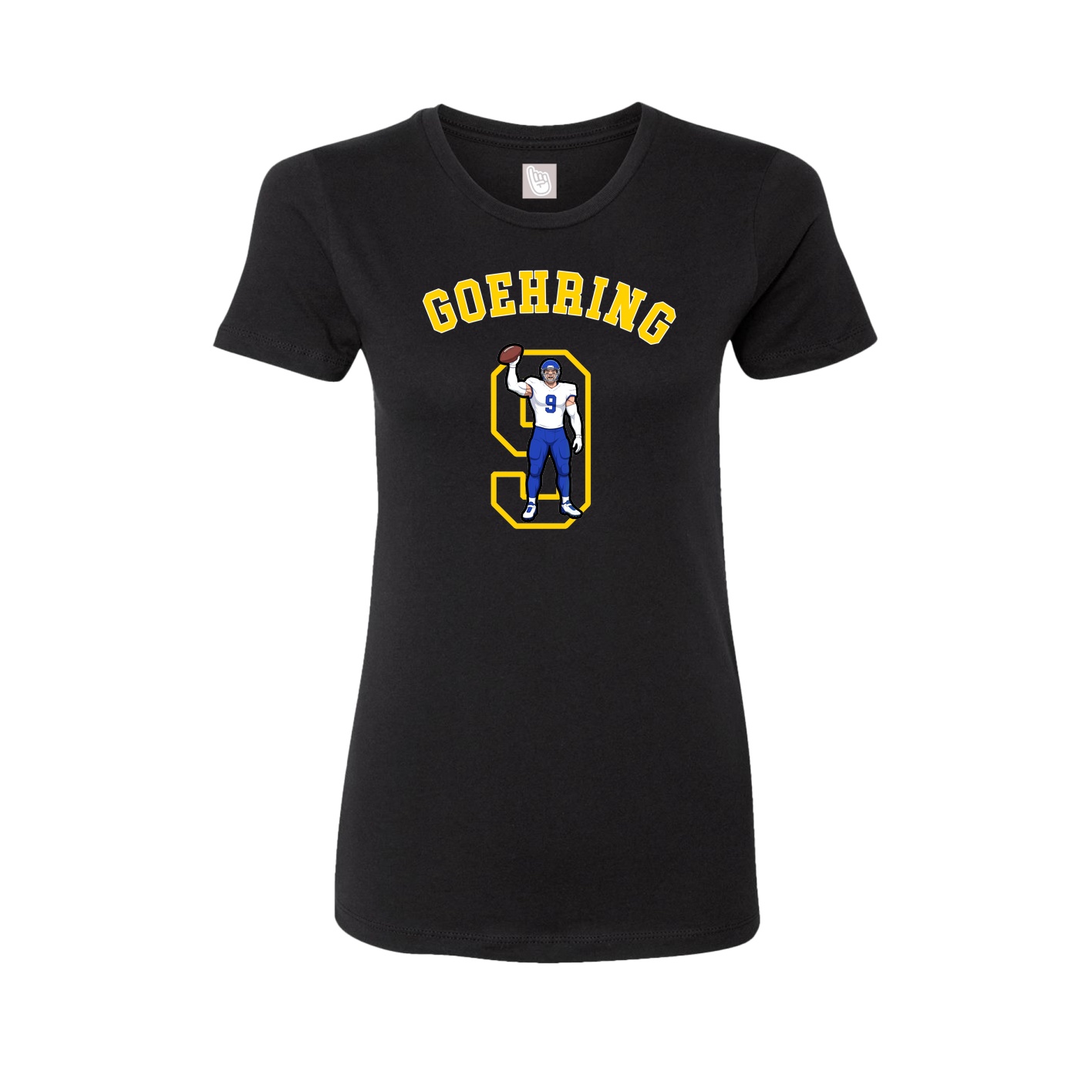 Fitted Women's Tee — Shirsey Arch in Black