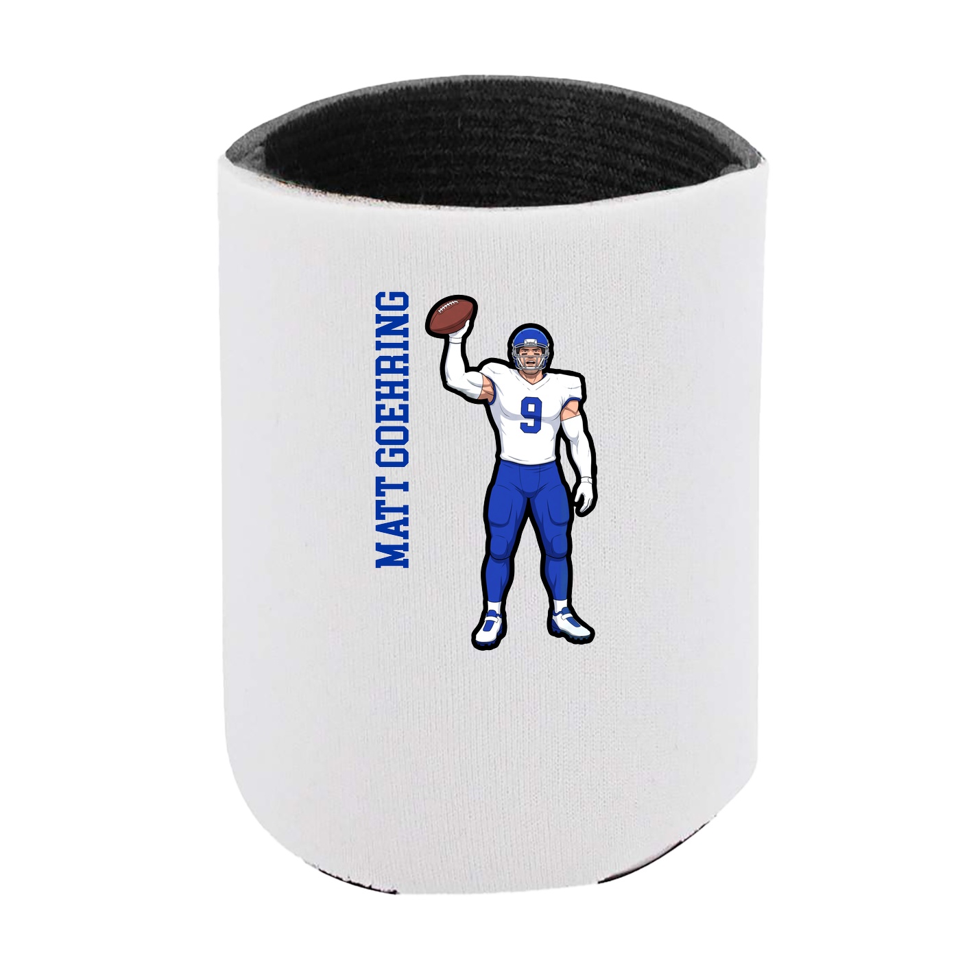 Can Holder — Name Vertical in White