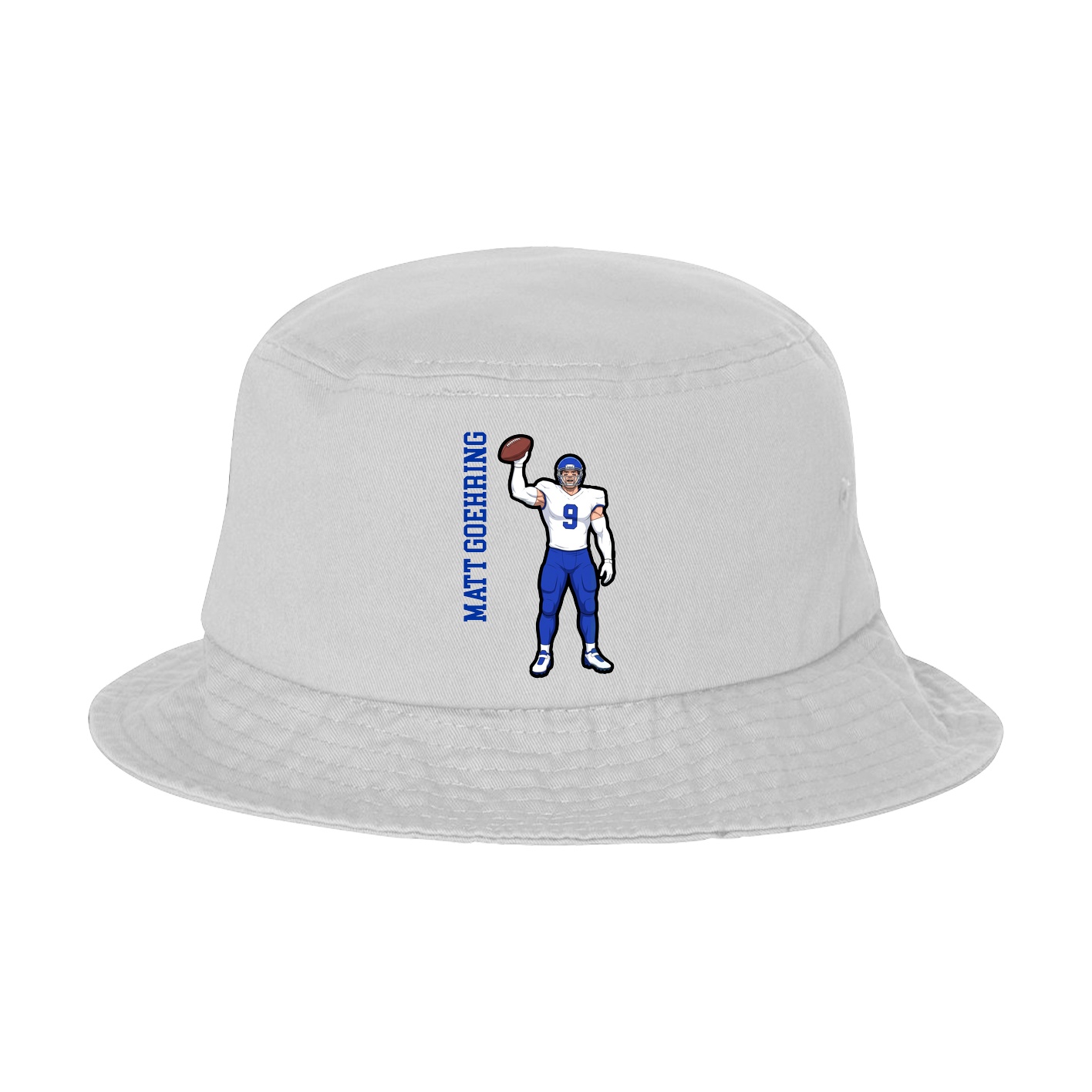 Bucket Cap — Name Vertical in White