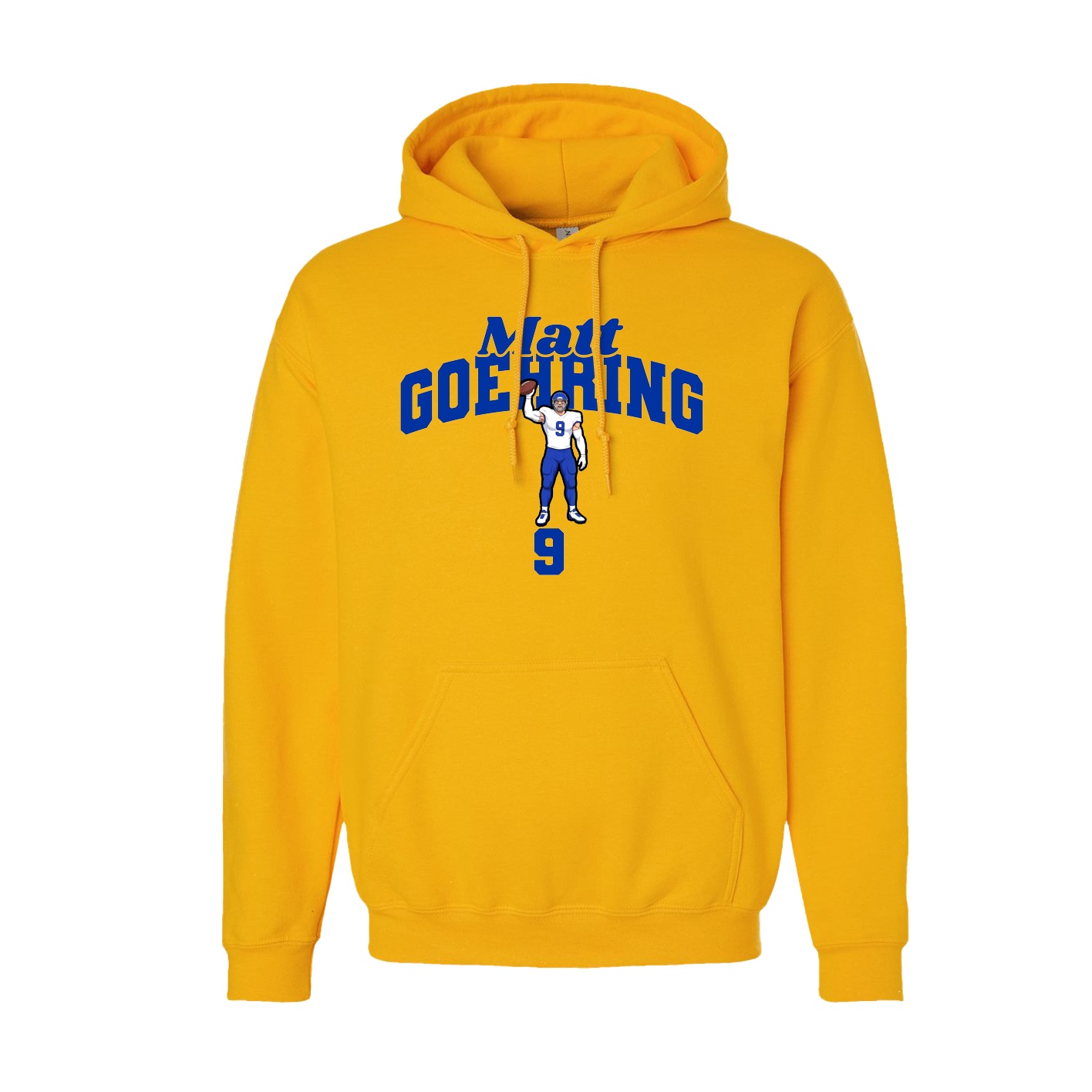 Youth Hoodie — Signature Arch in Gold